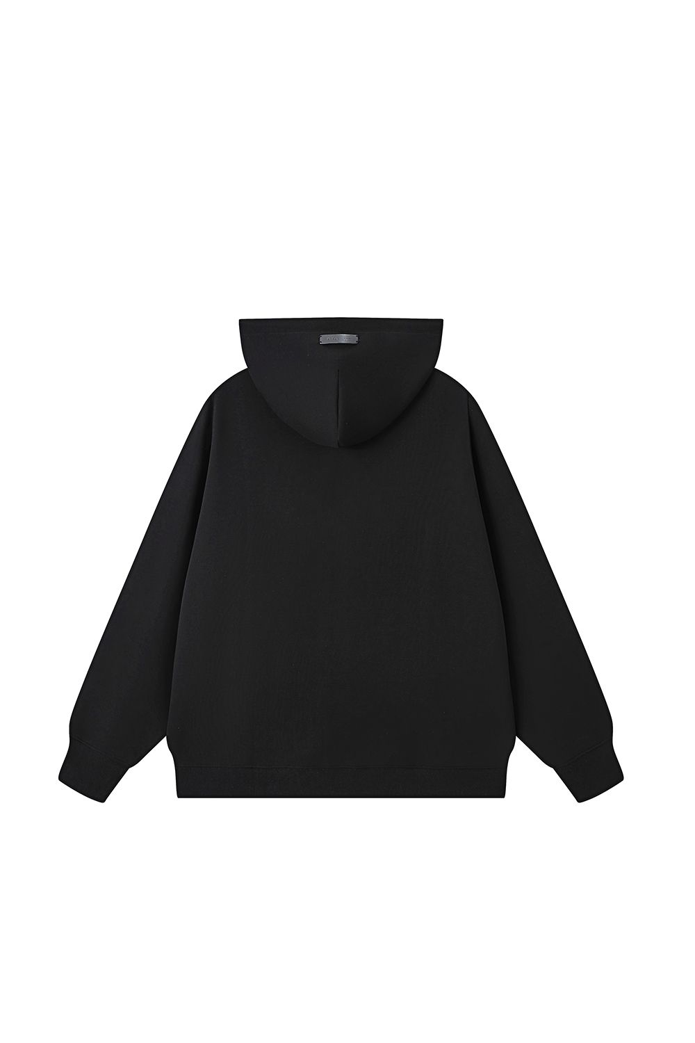 Men's Black Label Logo Patch Hoodie Black
