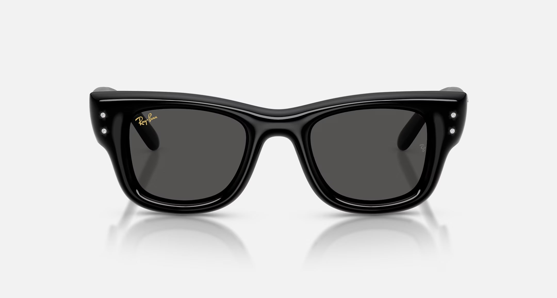 Ray-Ban Wayfarer Puffer Crystal Edition Sunglasses Polished Black & Strass