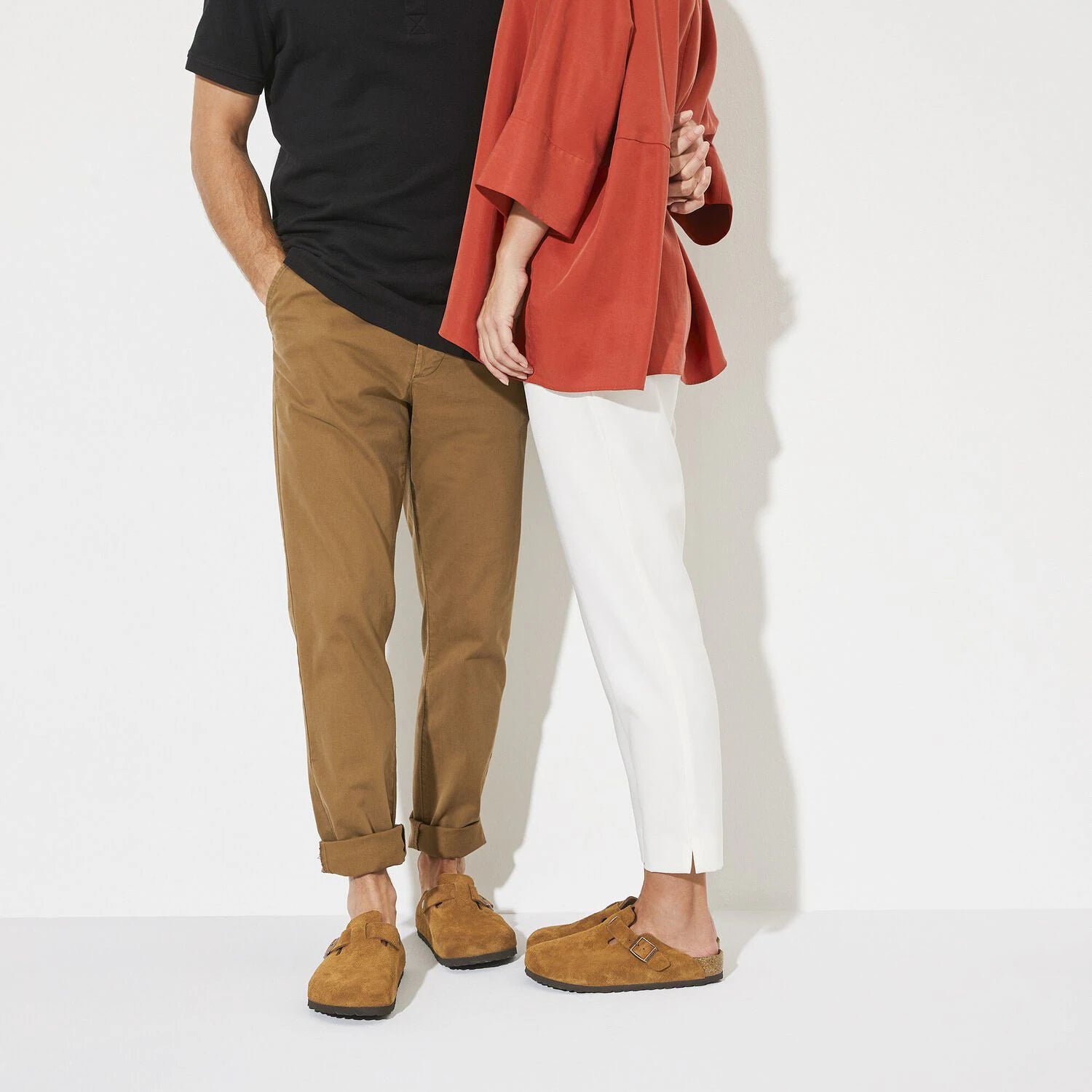 Men's BIRKENSTOCK Boston Soft Footbed Suede Leather Mink