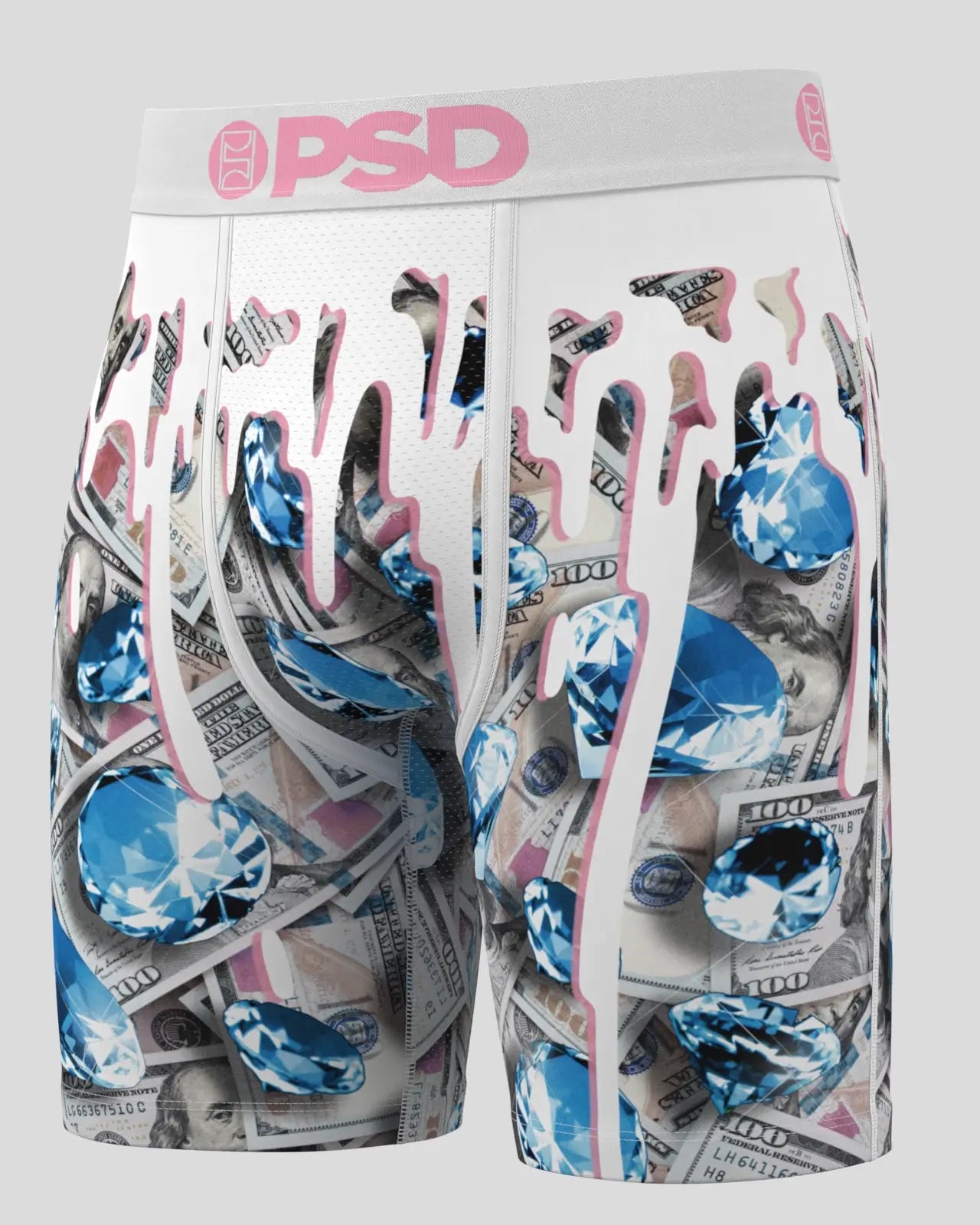 Men's PSD Benjis Melt Boxer Briefs White