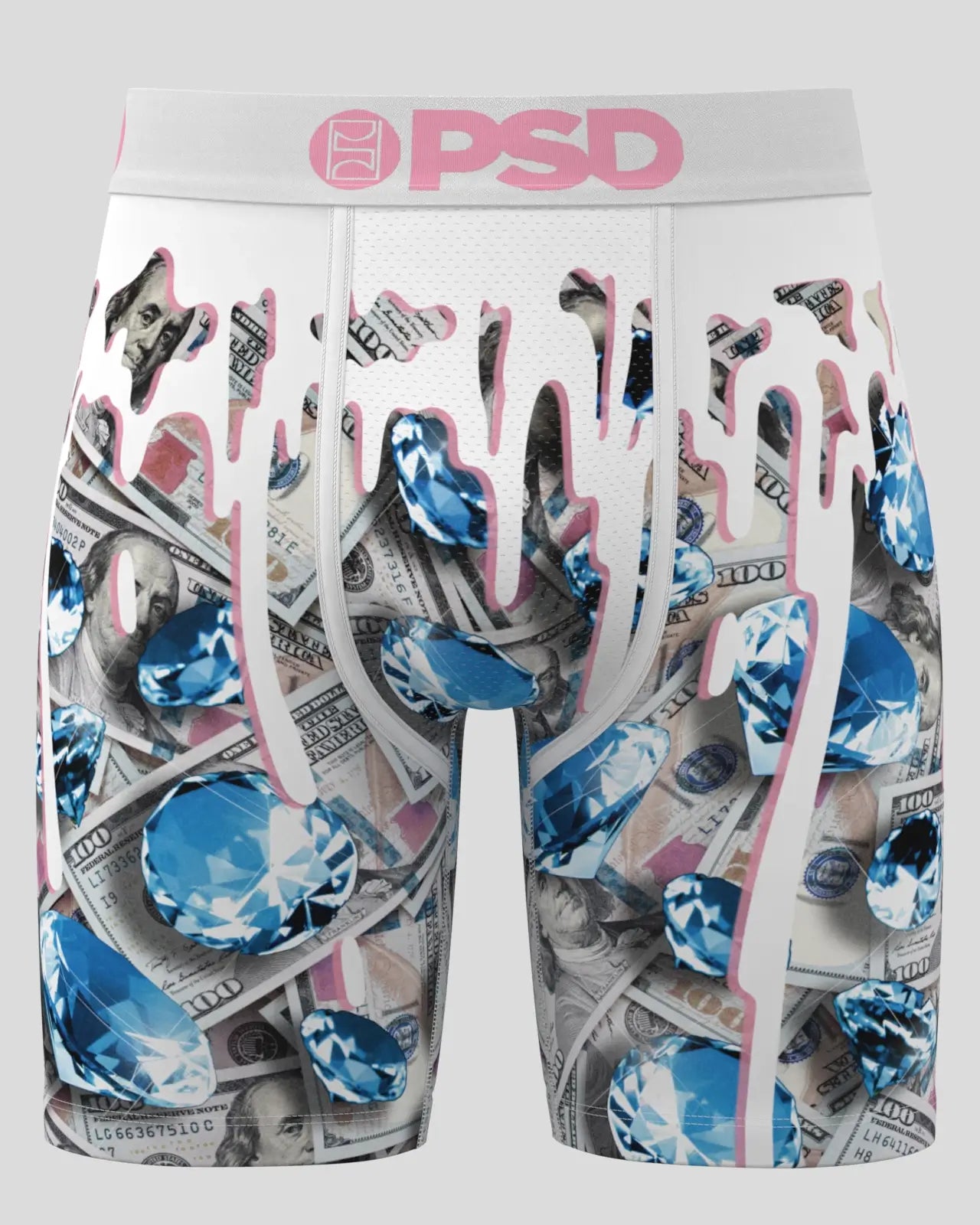 Men's PSD Benjis Melt Boxer Briefs White