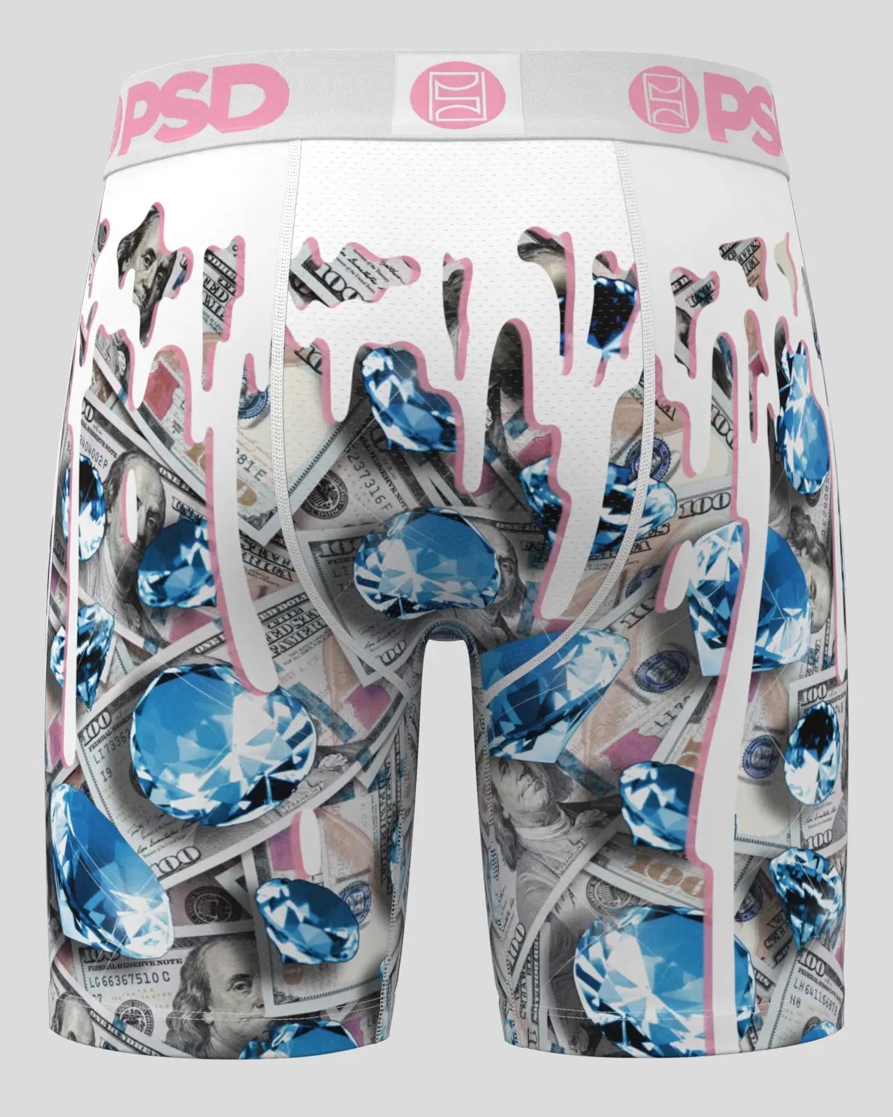 Men's PSD Benjis Melt Boxer Briefs White