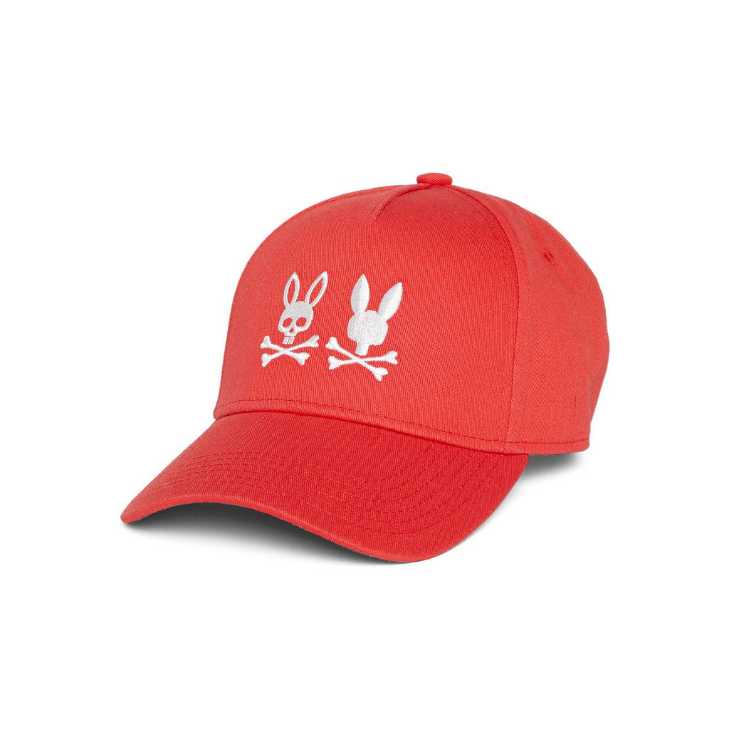 Men's Psycho Bunny Kingwood Embroidered Baseball Cap Chili Red