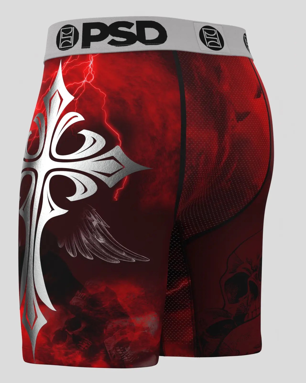 Men's PSD Boxer Briefs Silver Wing Red