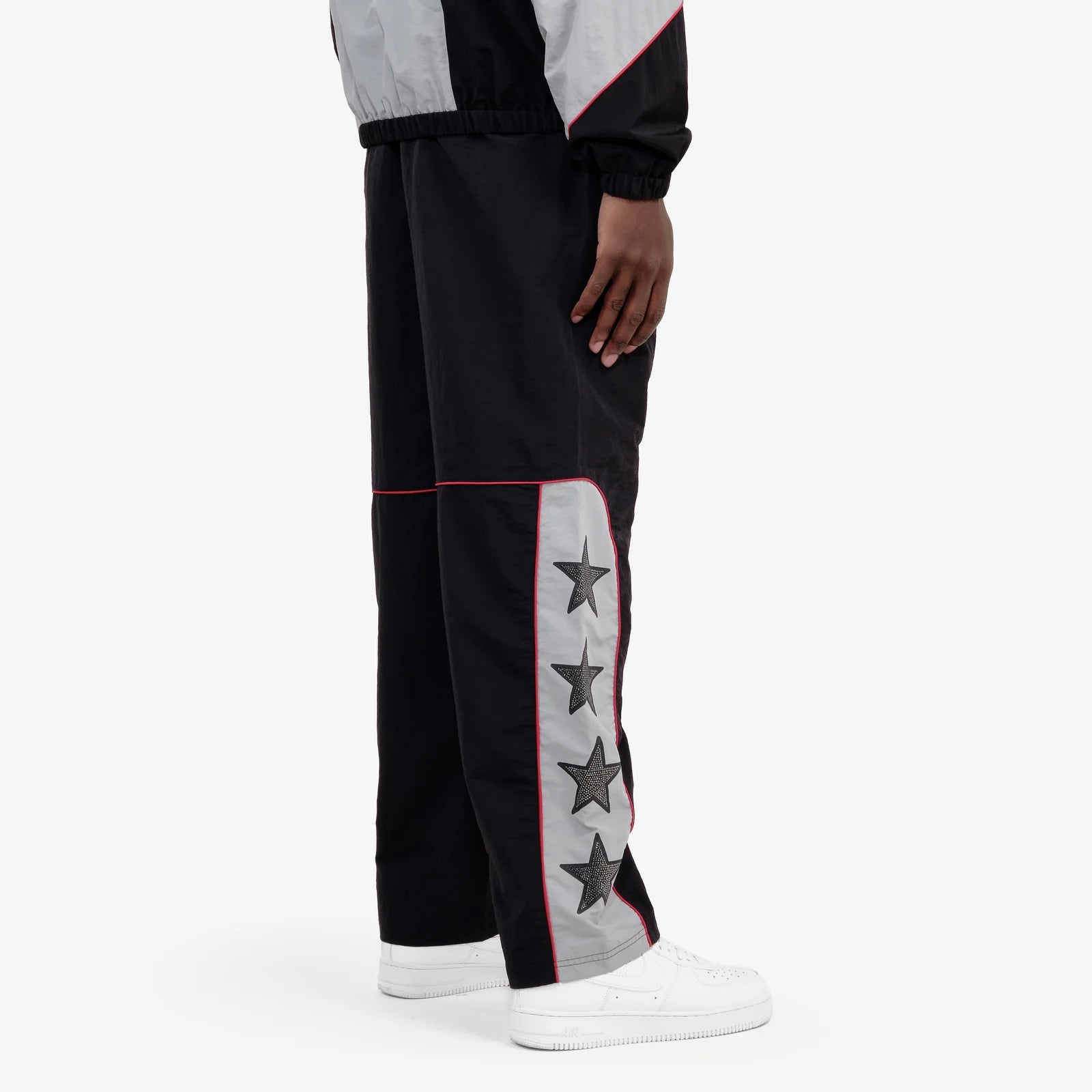 Men's Copper Rivet Champs Windbreaker Pants Black