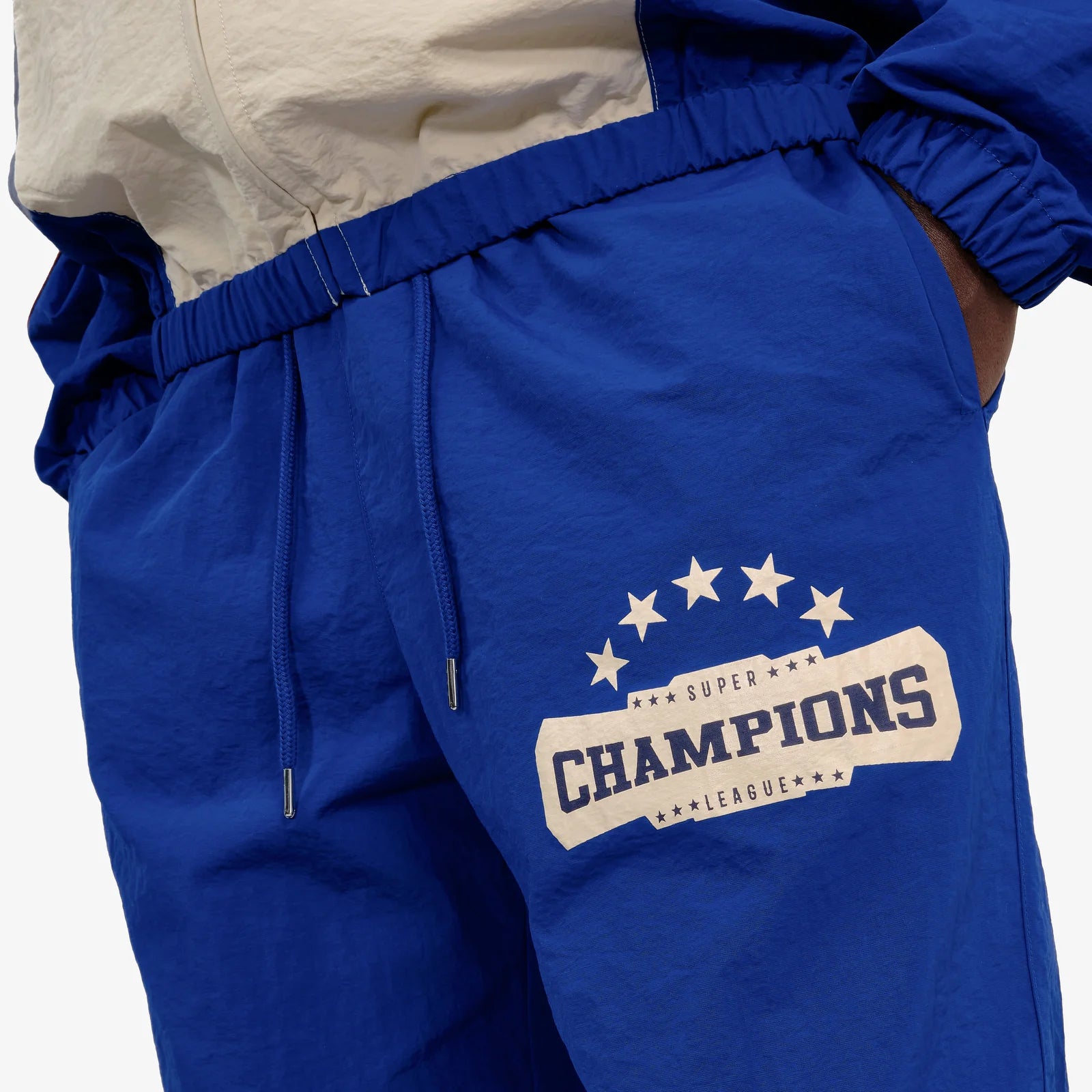 Men's Copper Rivet Champs Windbreaker Pants Royal Blue