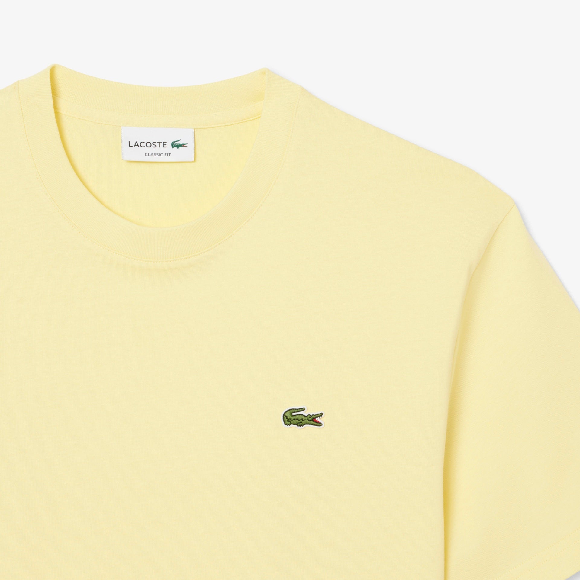 Men's Lacoste Cotton T-Shirt Pastel Yellow