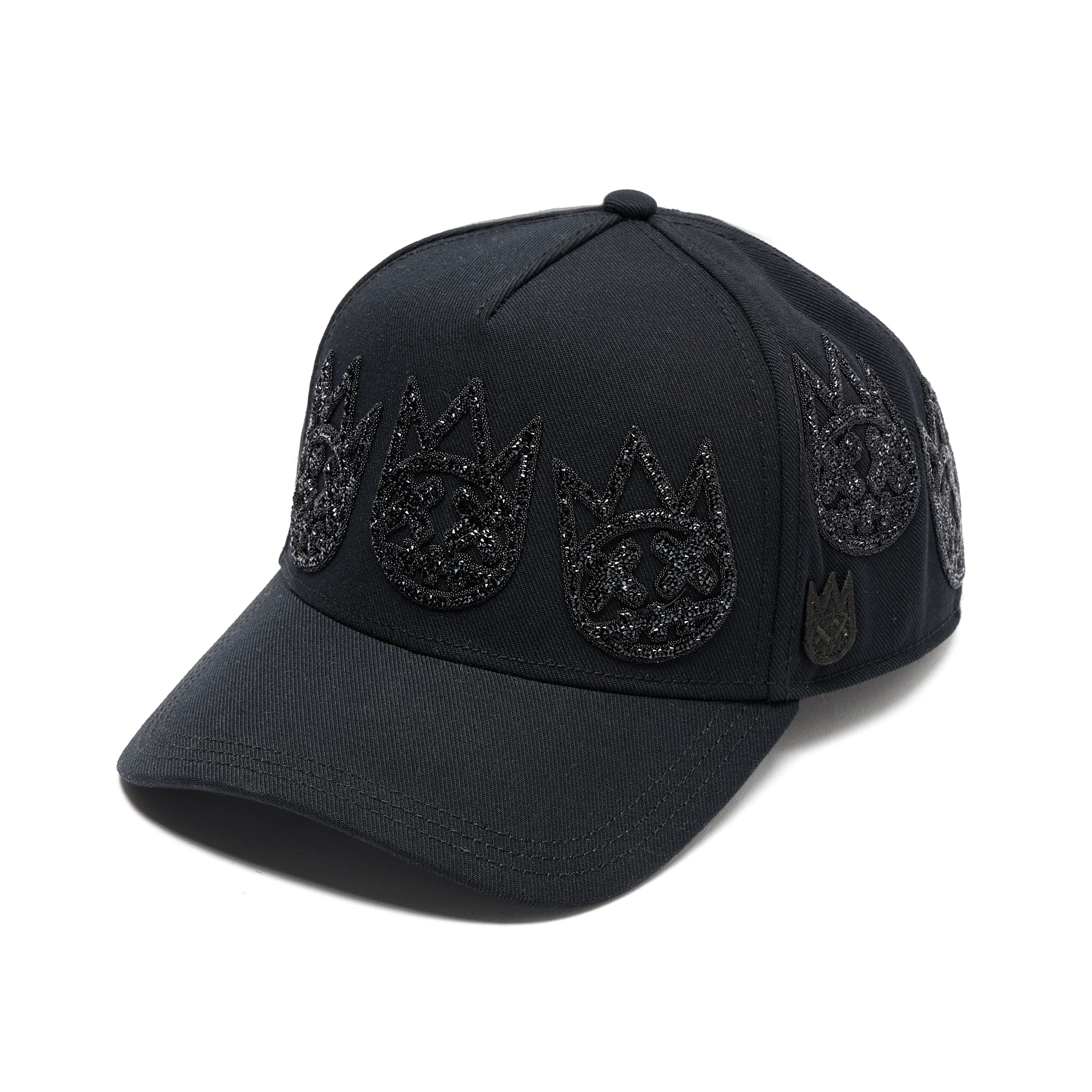 Cult of Individuality X El Alfa Multi Crystal Logo A Frame Hat Black/Black