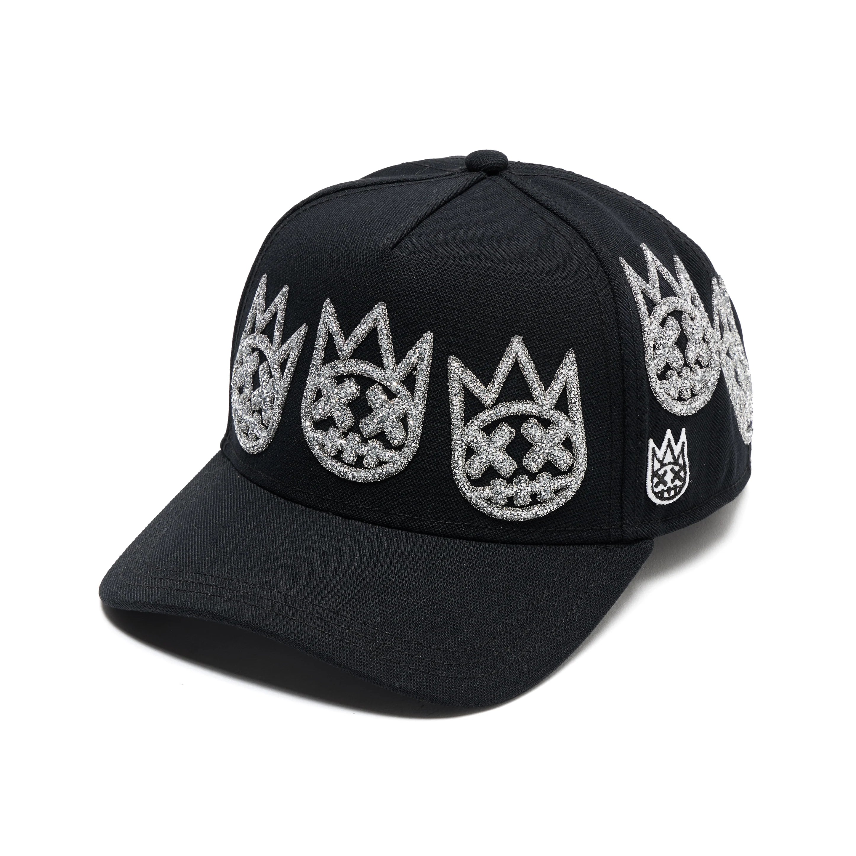 Cult of Individuality X El Alfa Multi Crystal Logo A Frame Hat Black/Silver