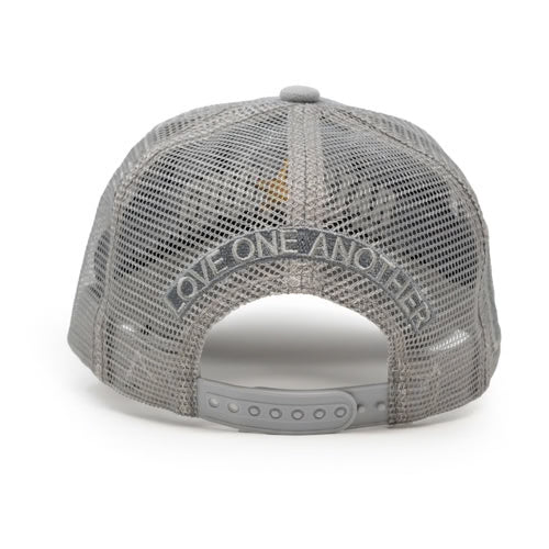 Unisex Gold Star Racism Kills Trucker Hat Dark Grey