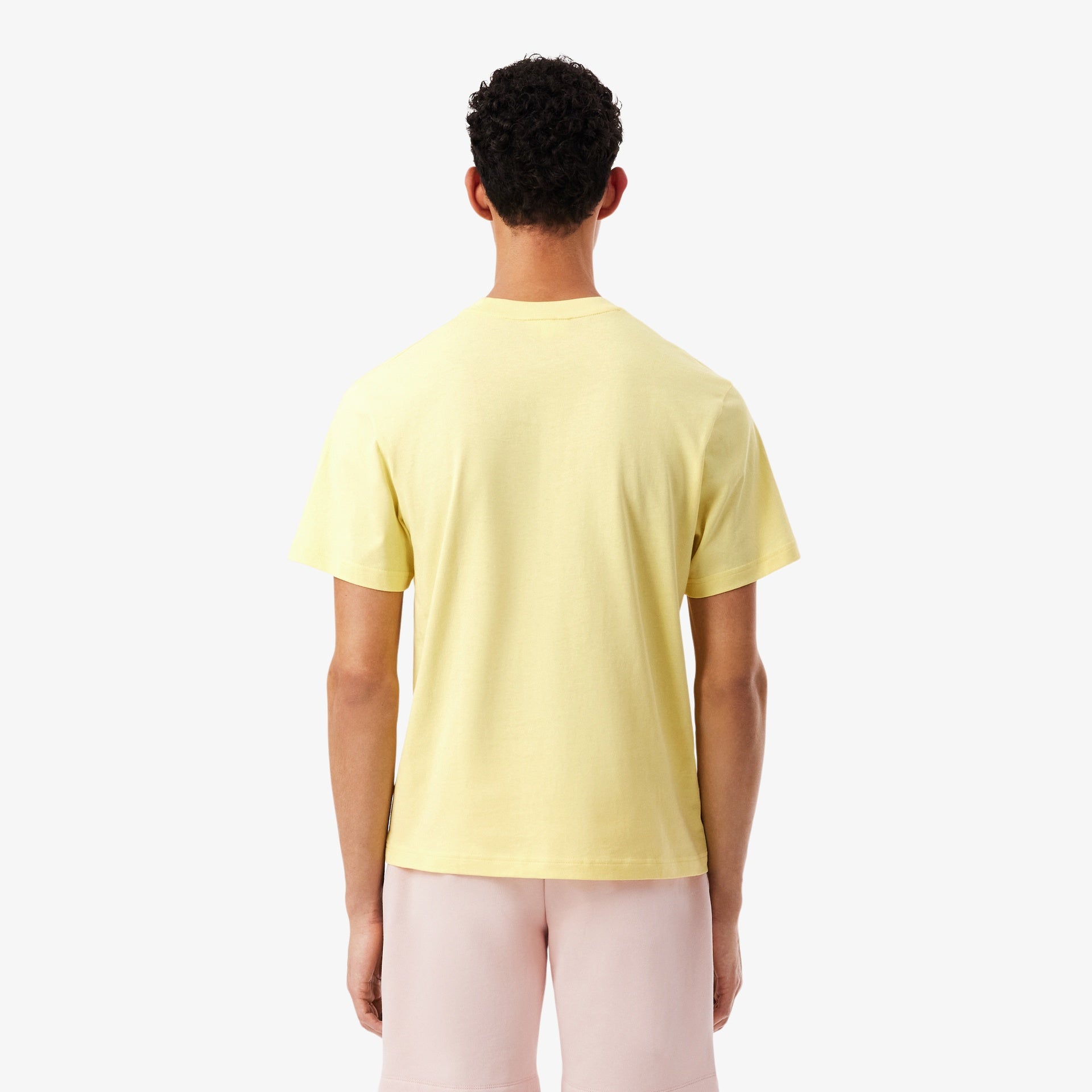 Men's Lacoste Cotton T-Shirt Pastel Yellow