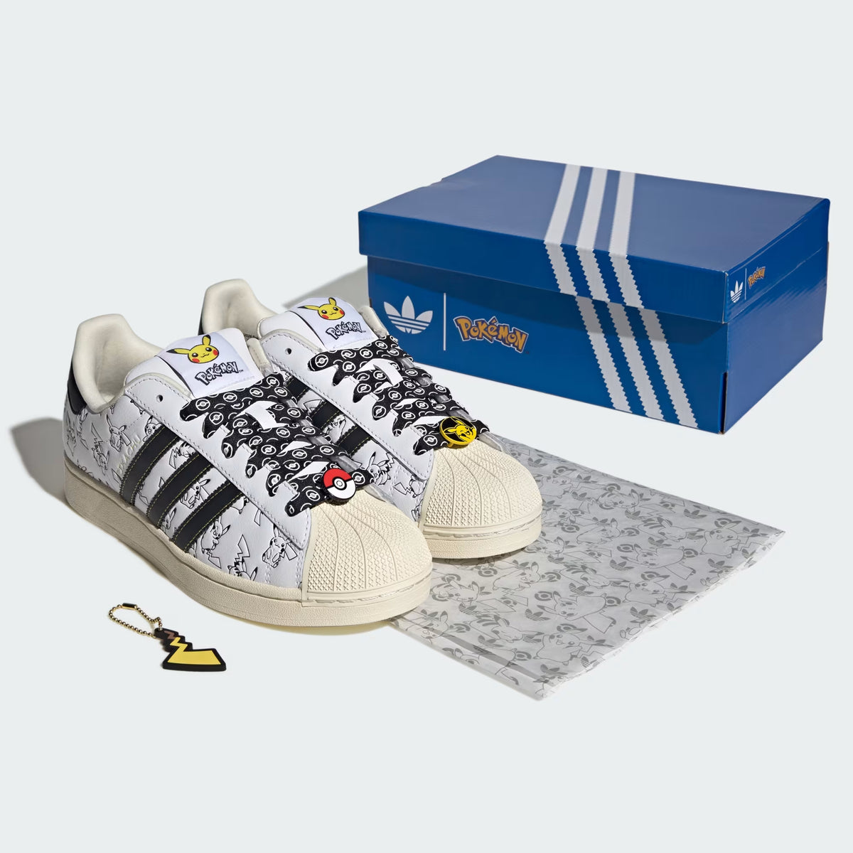 Men's adidas Originals Superstar II Shoes Pokémon Pikachu