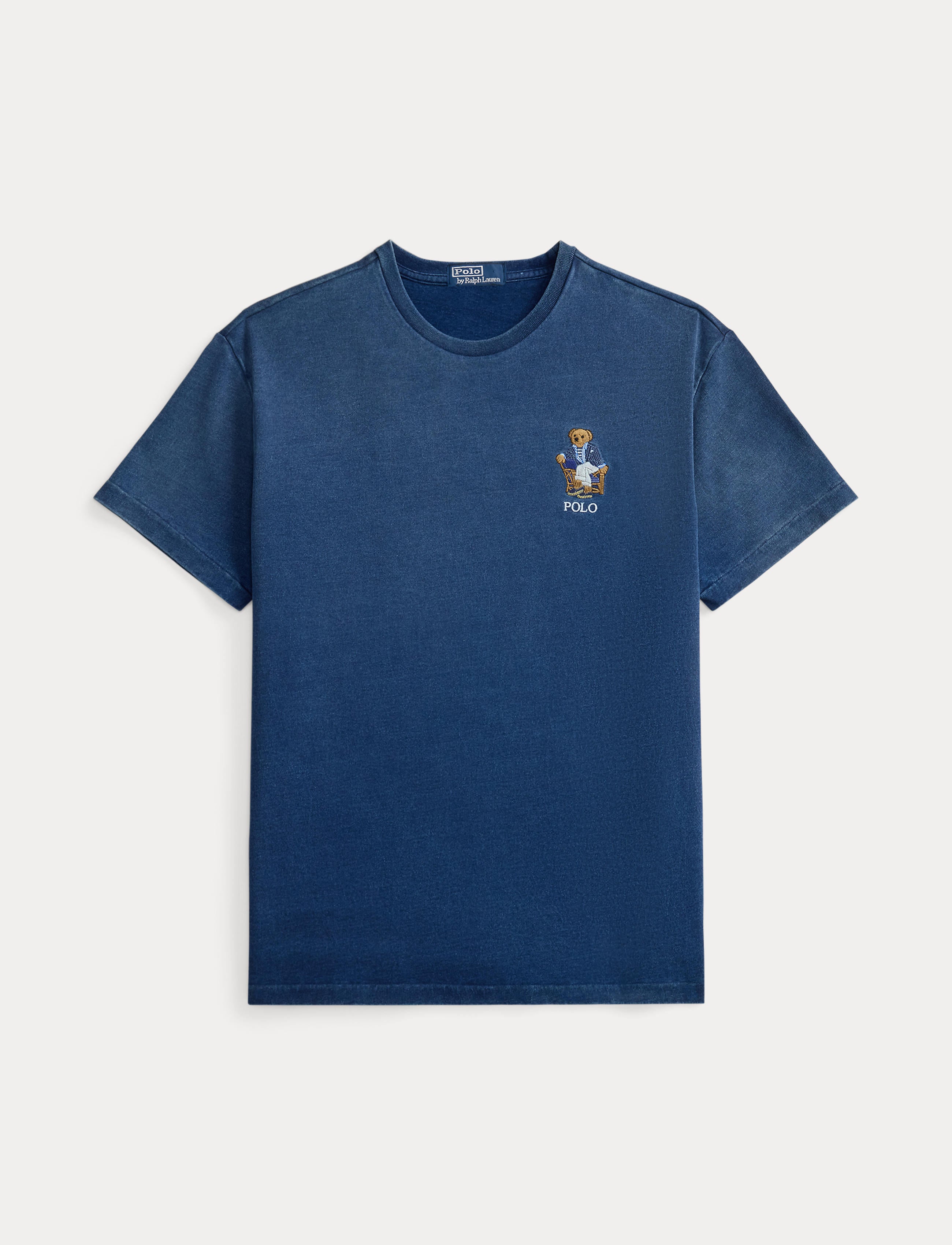 Men's Polo Ralph Lauren Classic Fit Polo Bear Indigo T-Shirt Newport Bear