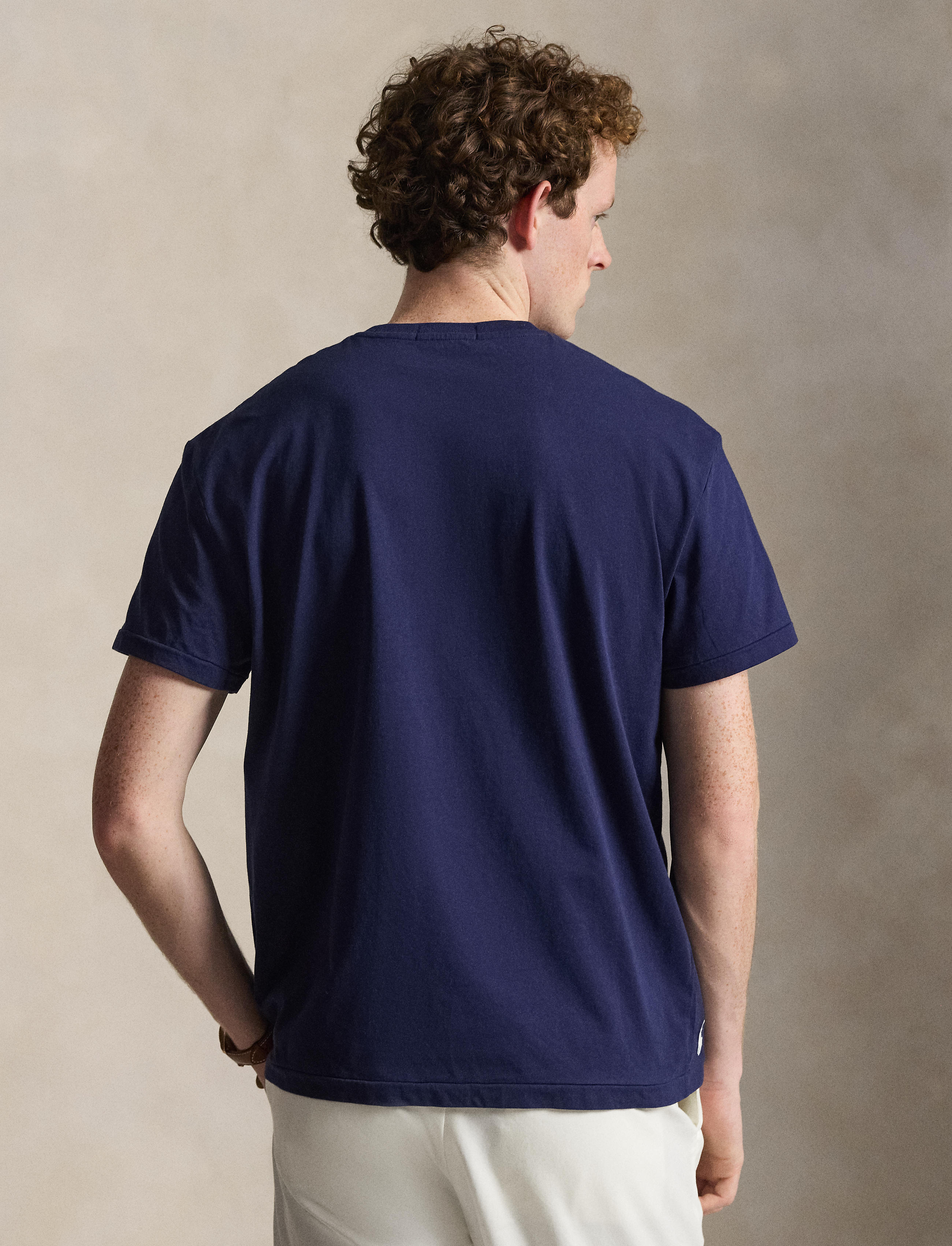 Men's Polo Ralph Lauren Classic Fit Logo Jersey T-Shirt Newport Navy