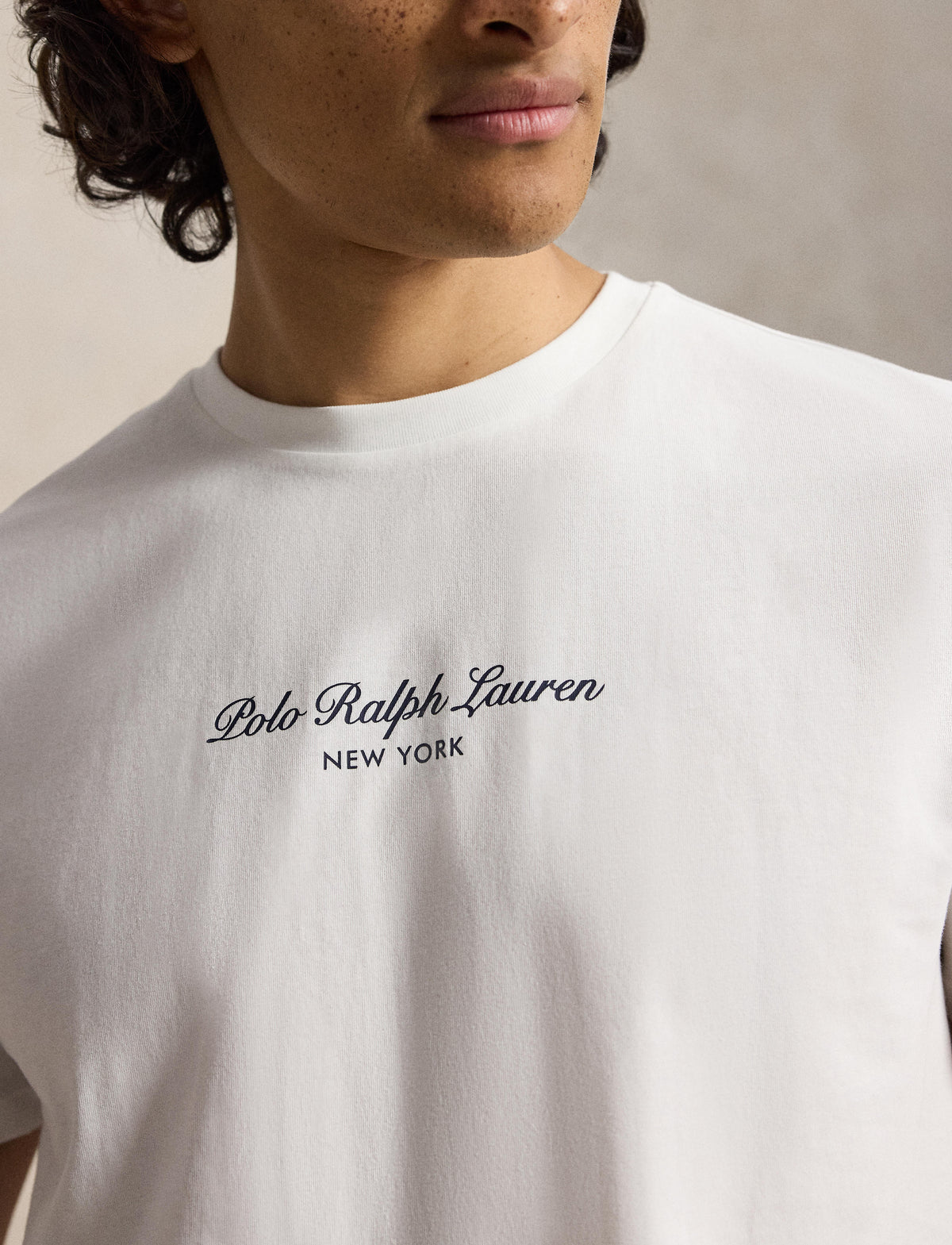 Men's Polo Ralph Lauren Classic Fit Logo Jersey T-Shirt White