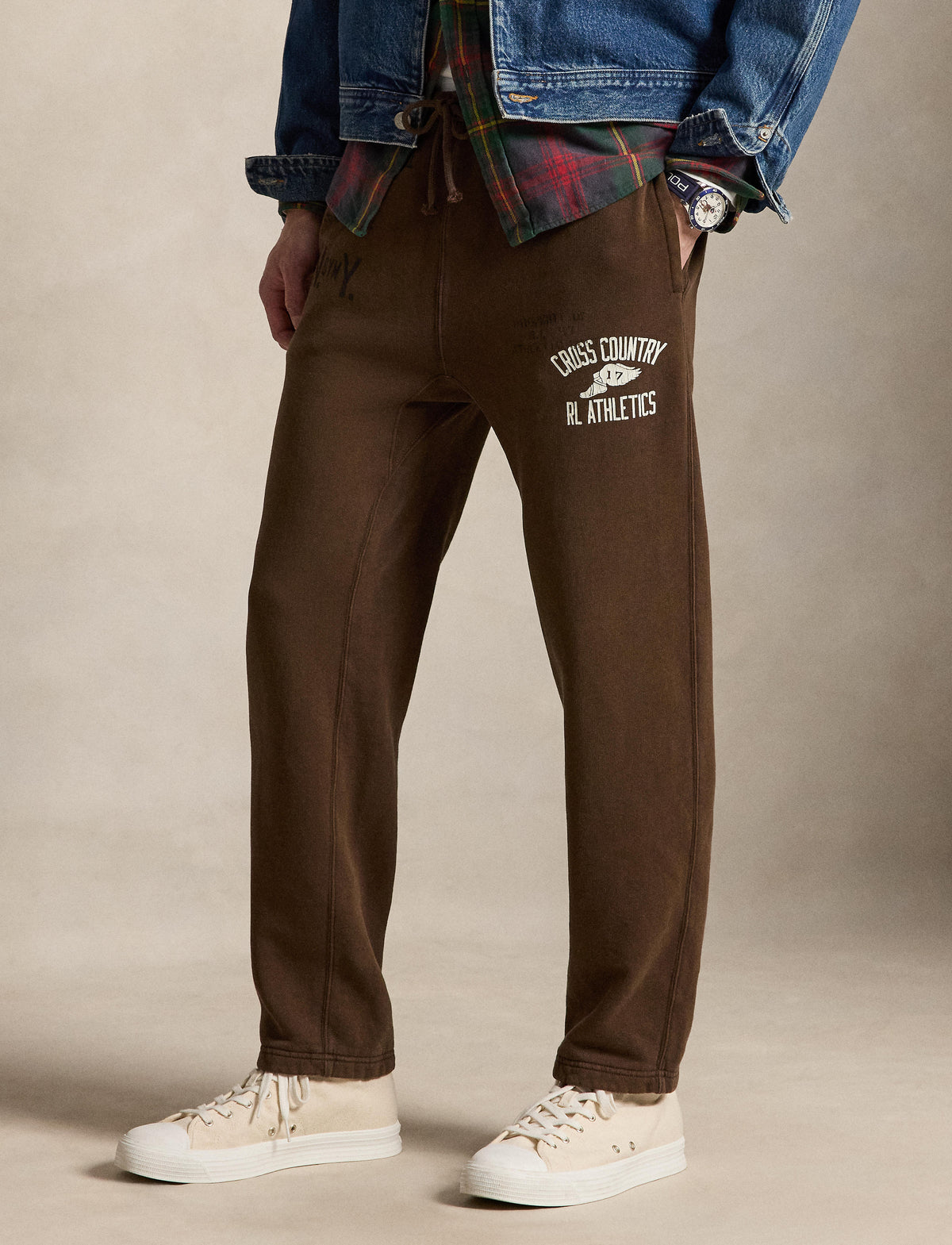 Men's Polo Ralph Lauren Cross Country Sweatpants Court Brown