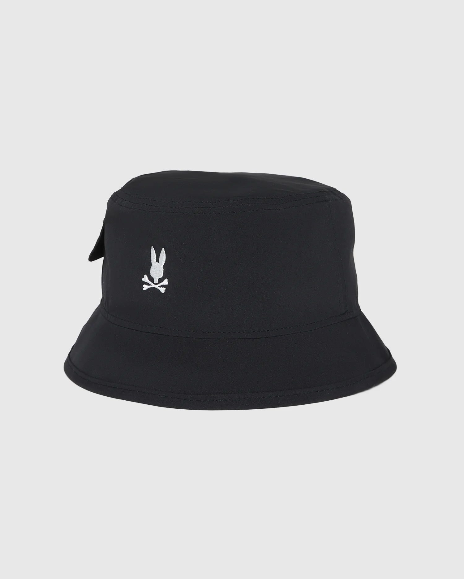 Psycho Bunny Manvel Embroidery Bucket Hat Black | Chicago