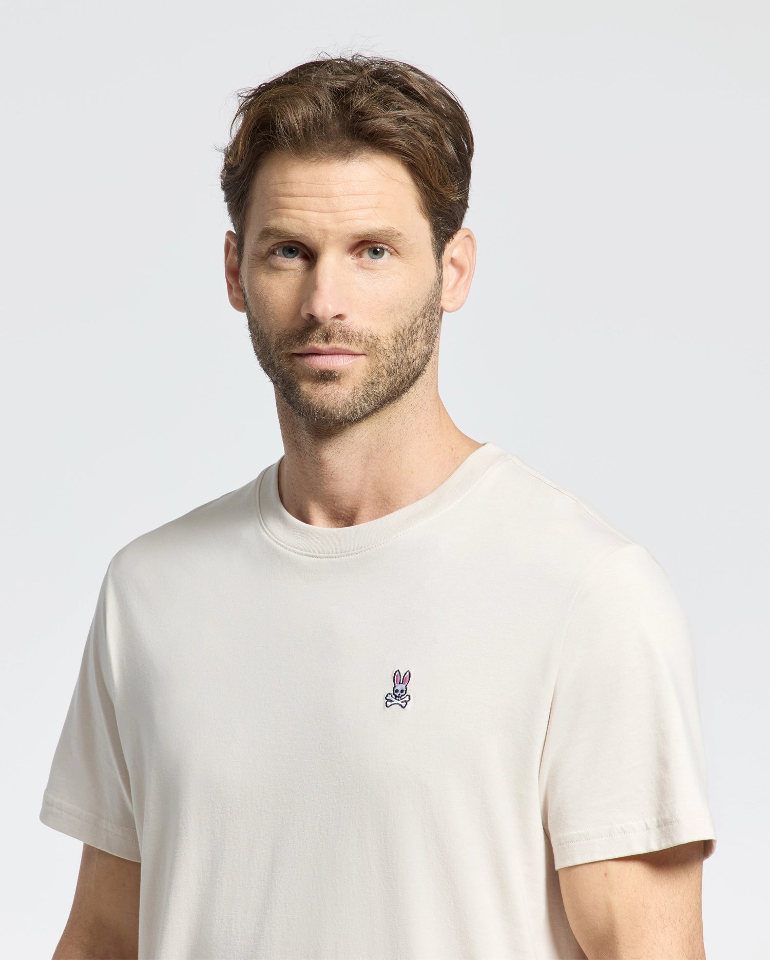 Men's Psycho Bunny Classic Crew Neck Tee Natural Linen