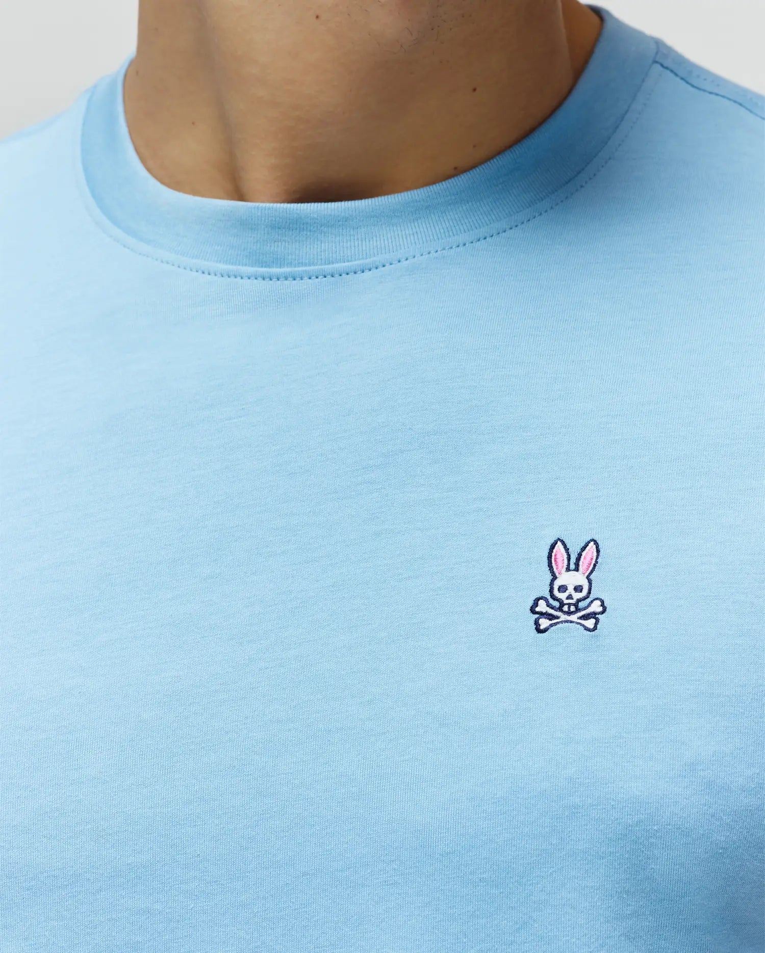 Men's Psycho Bunny Classic Crew Neck Tee Glacier Blue