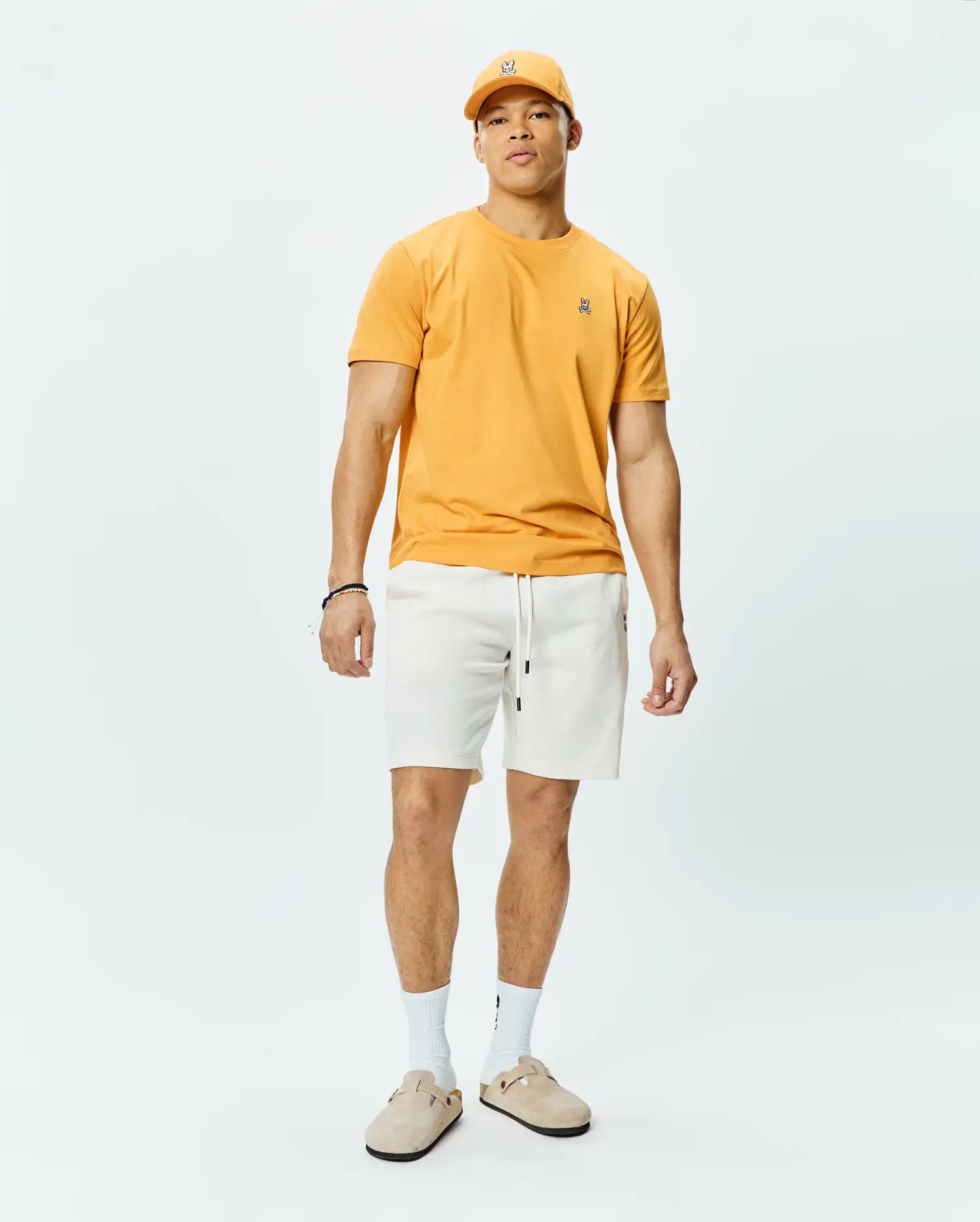 Men's Psycho Bunny Classic Crew Neck Tee Jurassic Gold