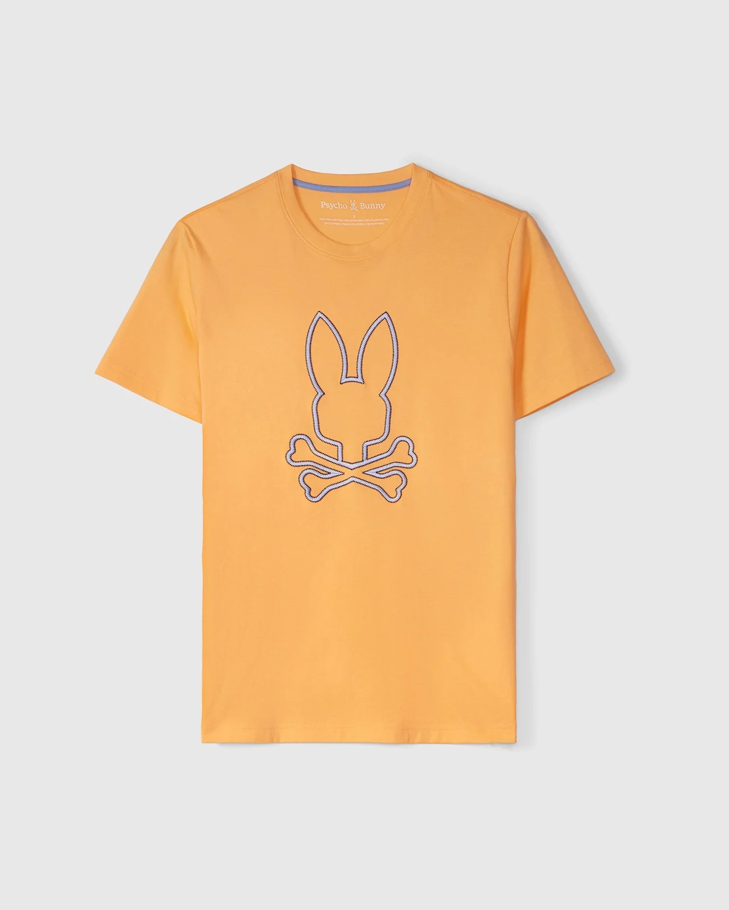 Men's Psycho Bunny Floyd Graphic Tee Mock Orange | Chicago City Sports