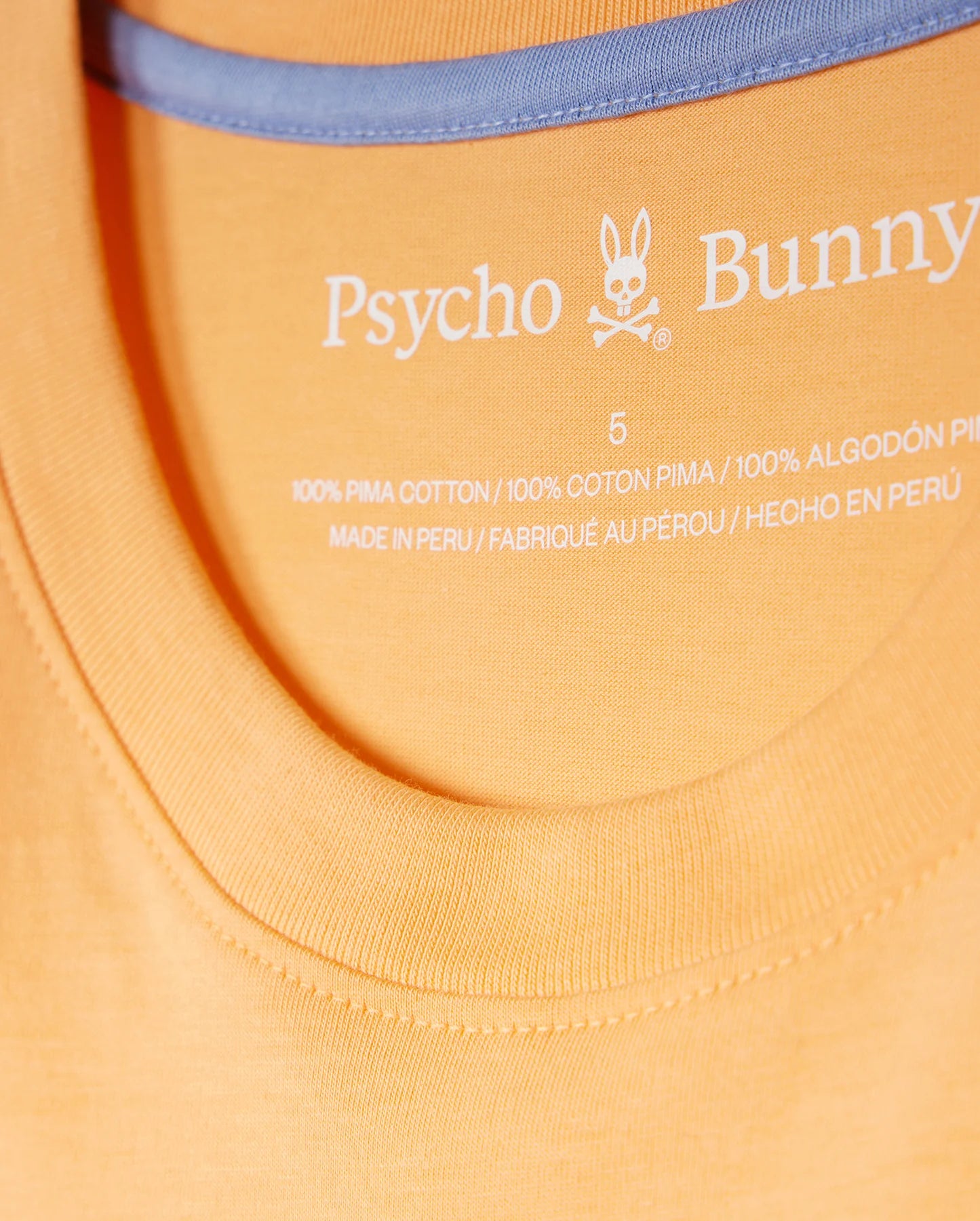 Men's Psycho Bunny Floyd Graphic Tee Mock Orange