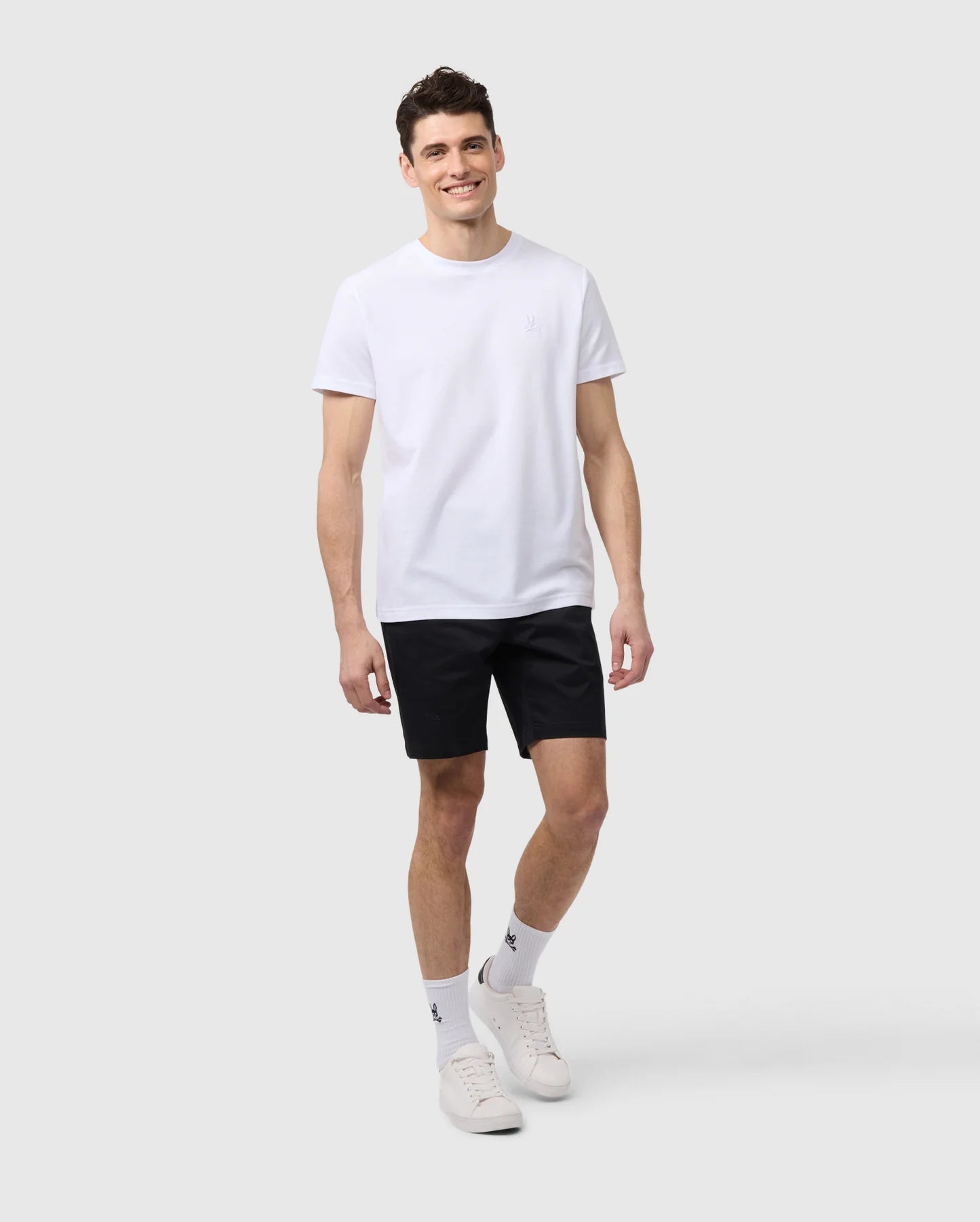 Men's Psycho Bunny Stanford Pique Tee White