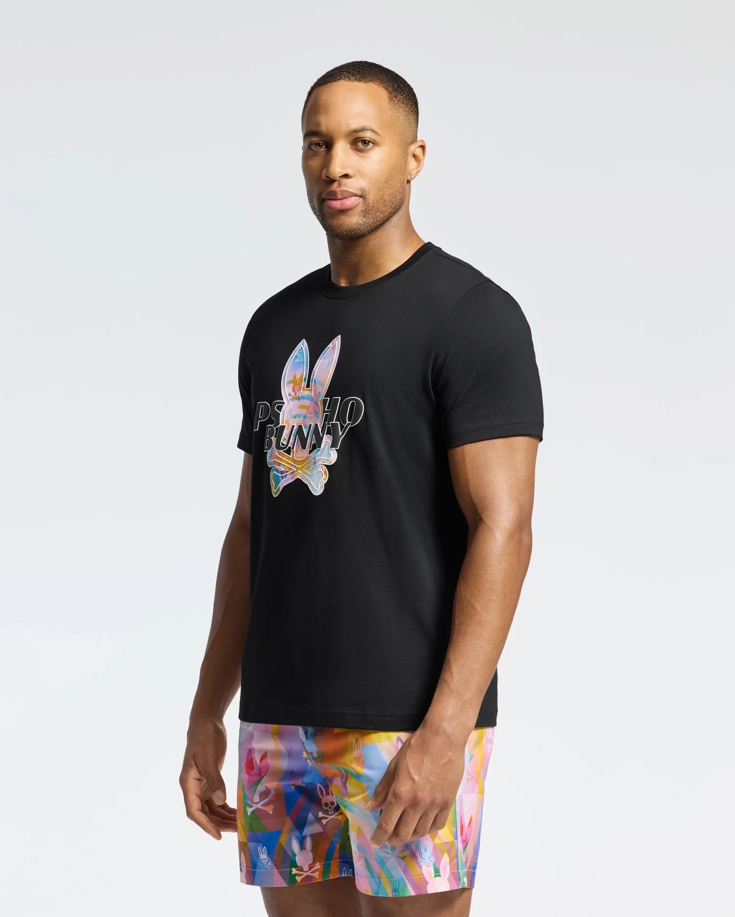 Men's Psycho Bunny Milos Graphic Tee Black