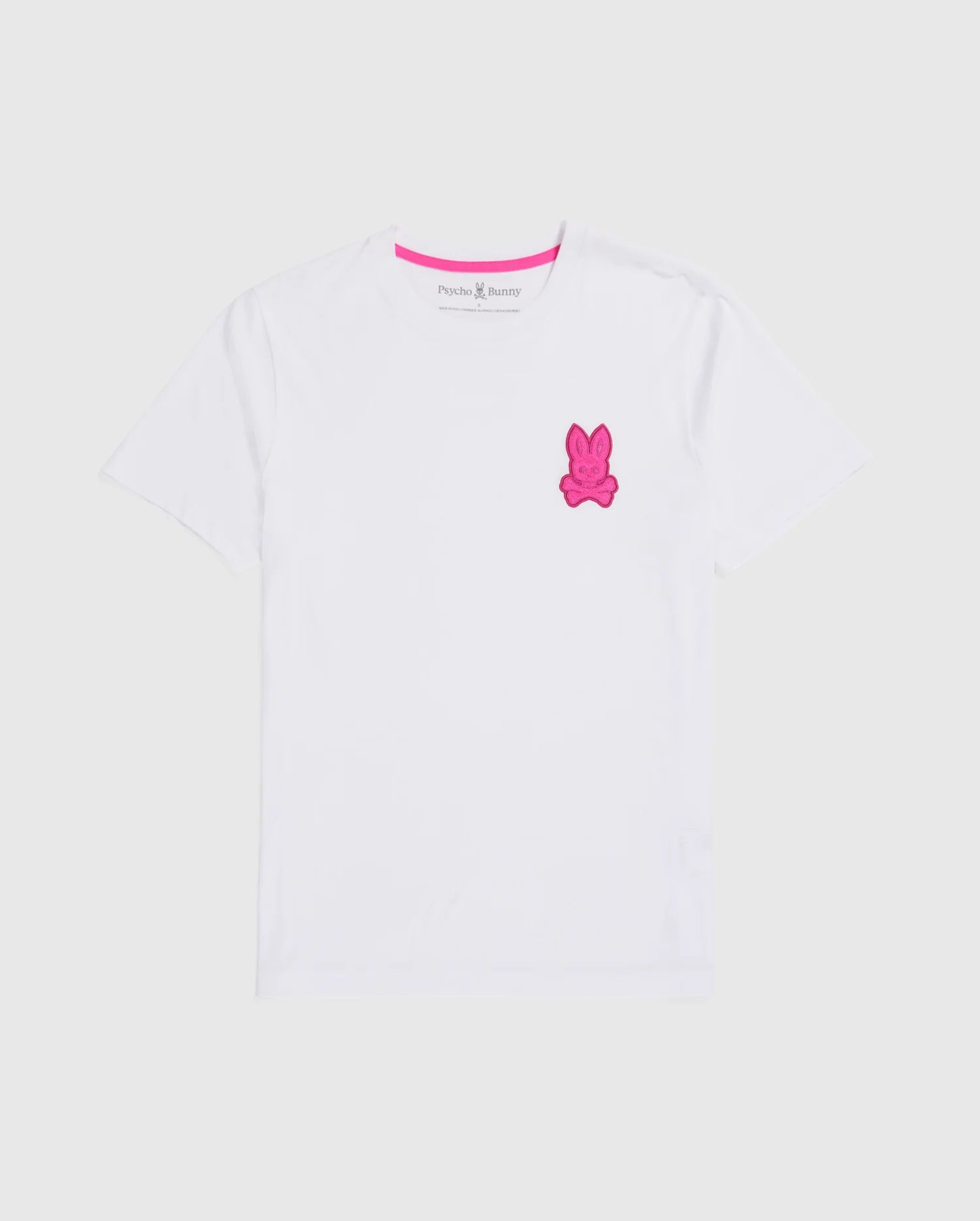 Men's Psycho Bunny Cleveland Chainstitch Logo Tee White