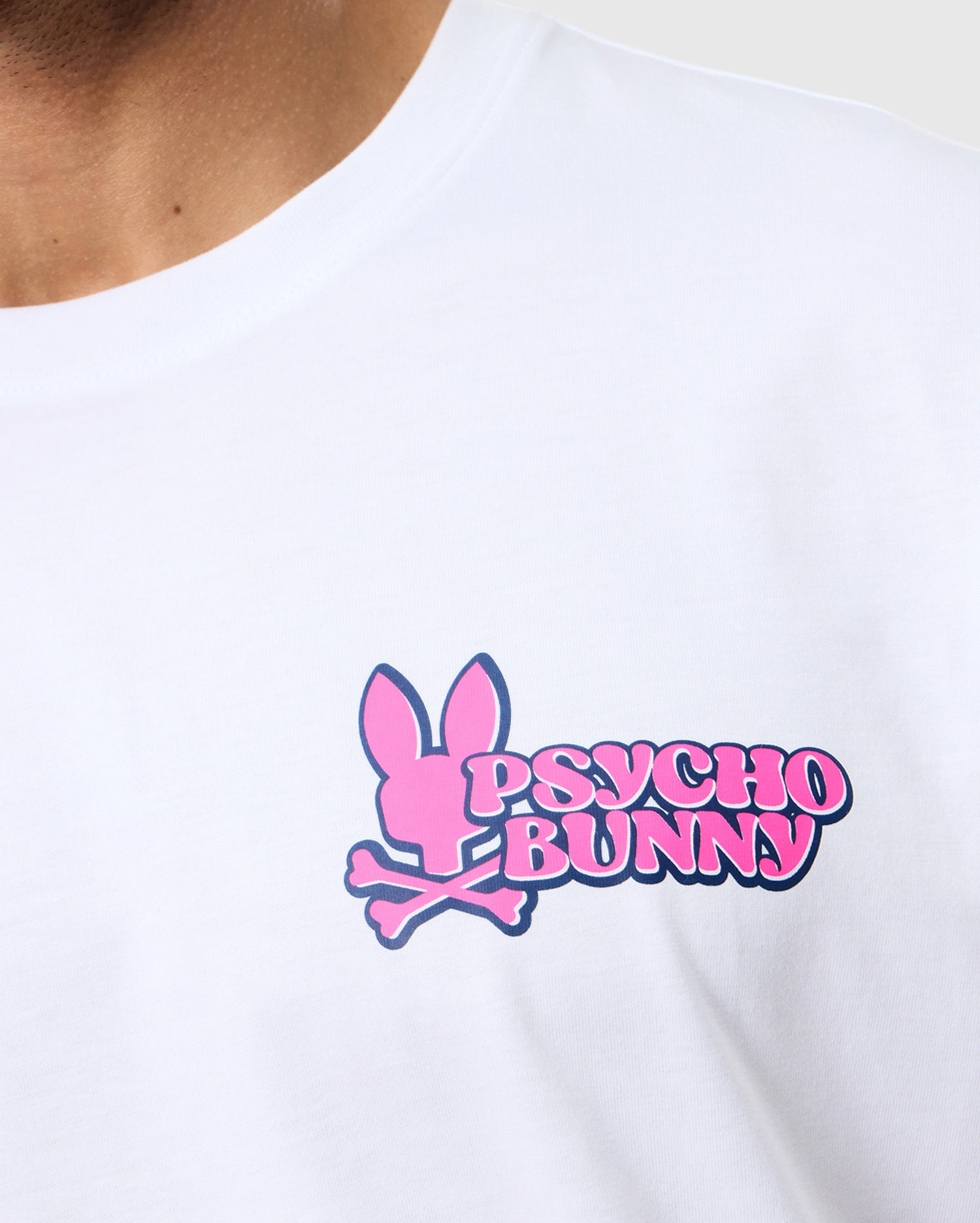Men's Psycho Bunny Redland Graphic Tee White