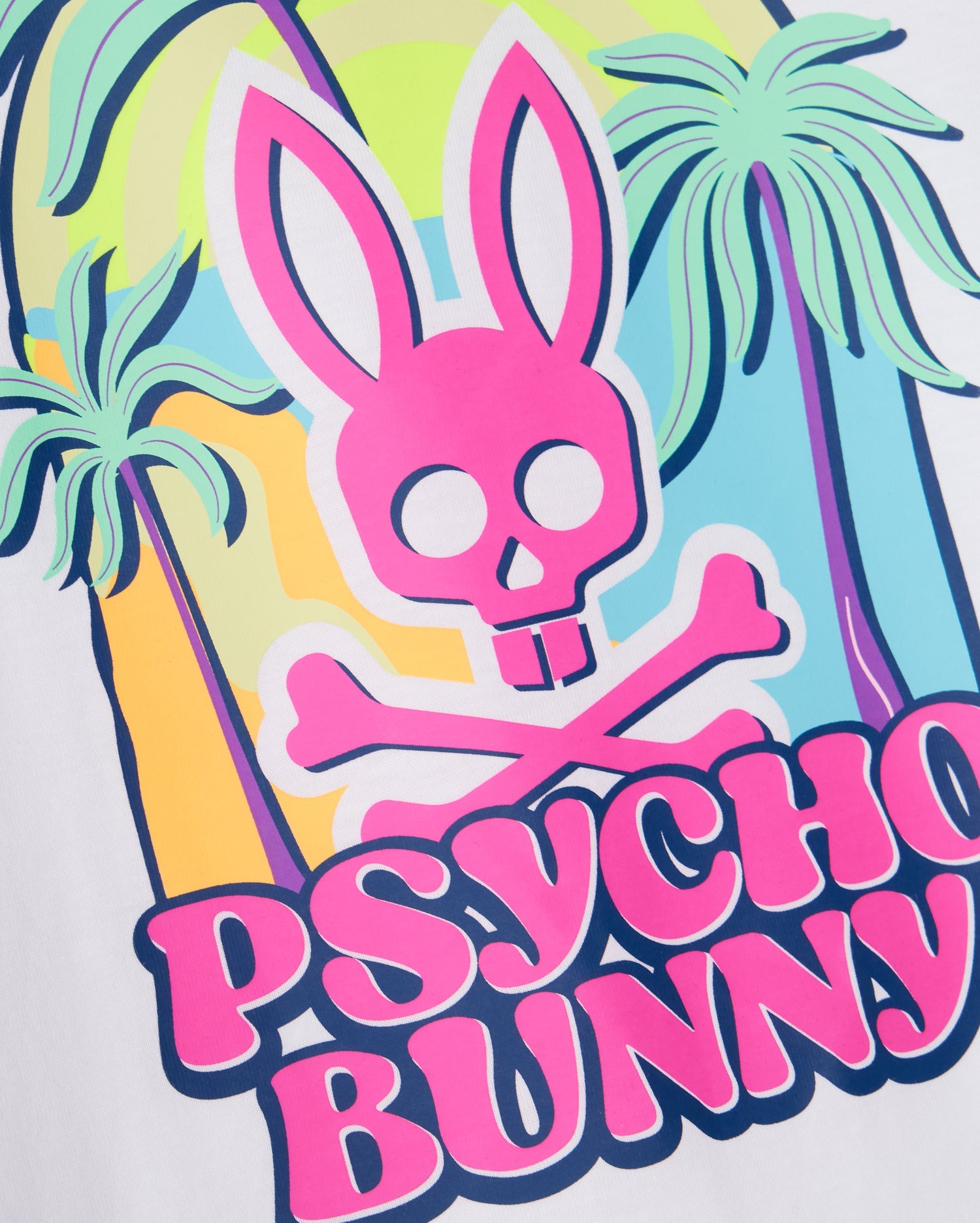 Men's Psycho Bunny Redland Graphic Tee White