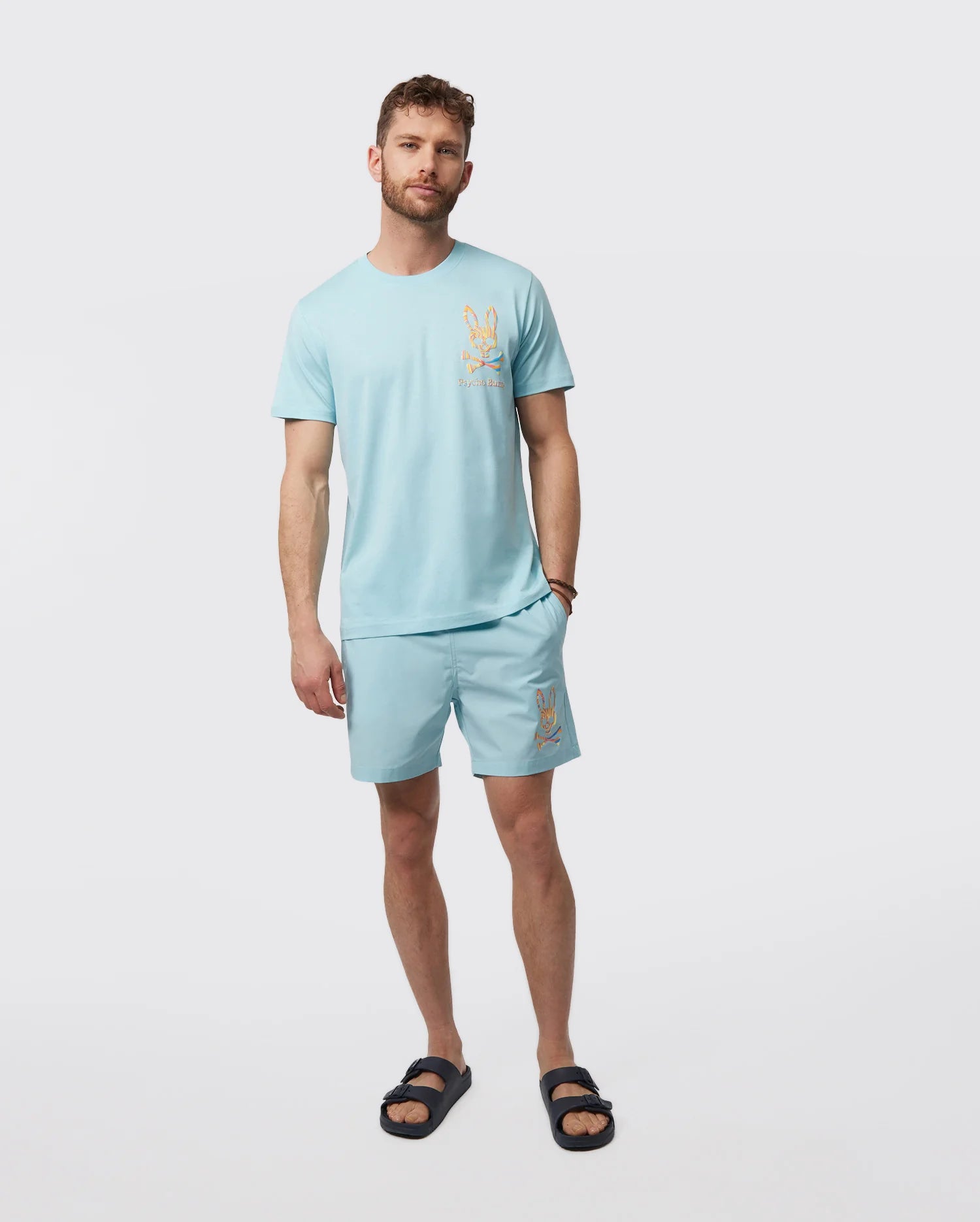 Men's Psycho Bunny Porter Graphic Tee Navy