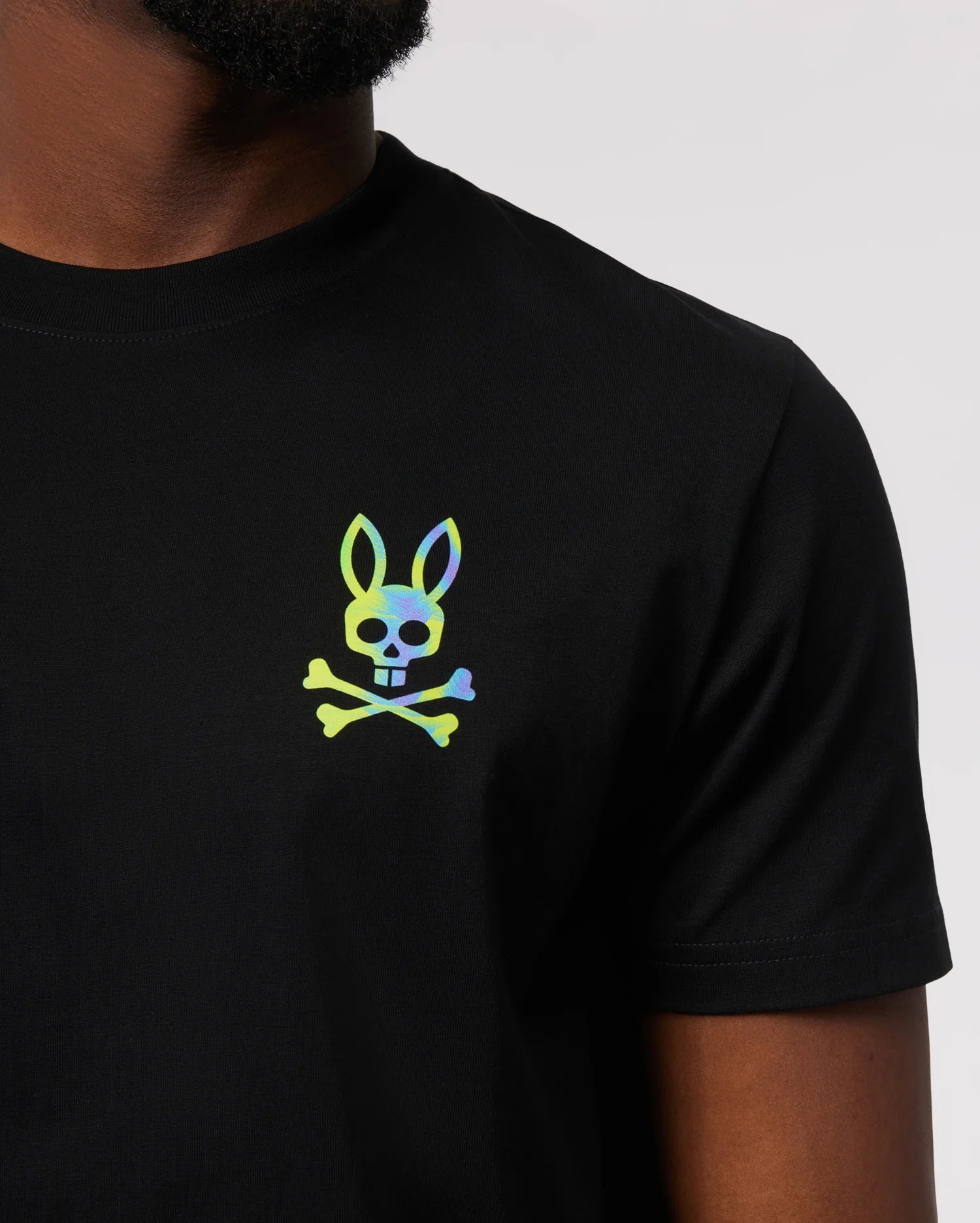 Men's Psycho Bunny Montgomery Back Graphic Tee Black