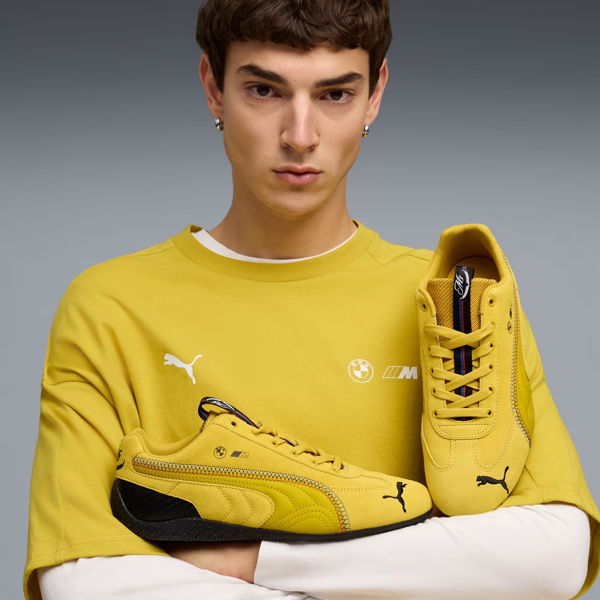 Men's PUMA x BMW M Speedcat 40Y M3 Shoes Dazzling Yellow