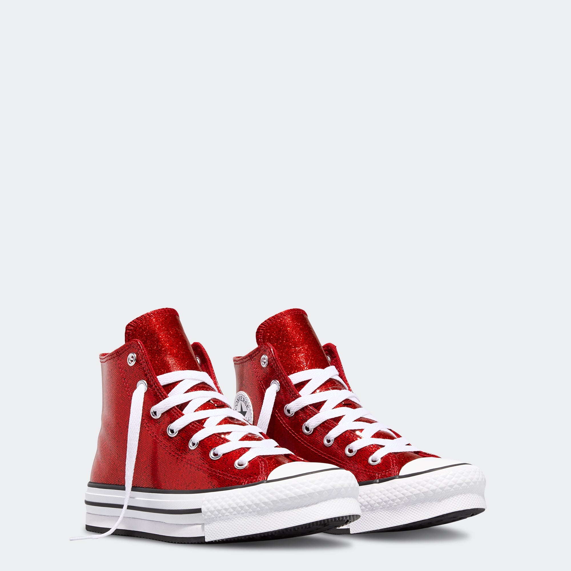 Big Kid Converse Chuck Taylor All Star EVA Lift Platform Wine Red / White