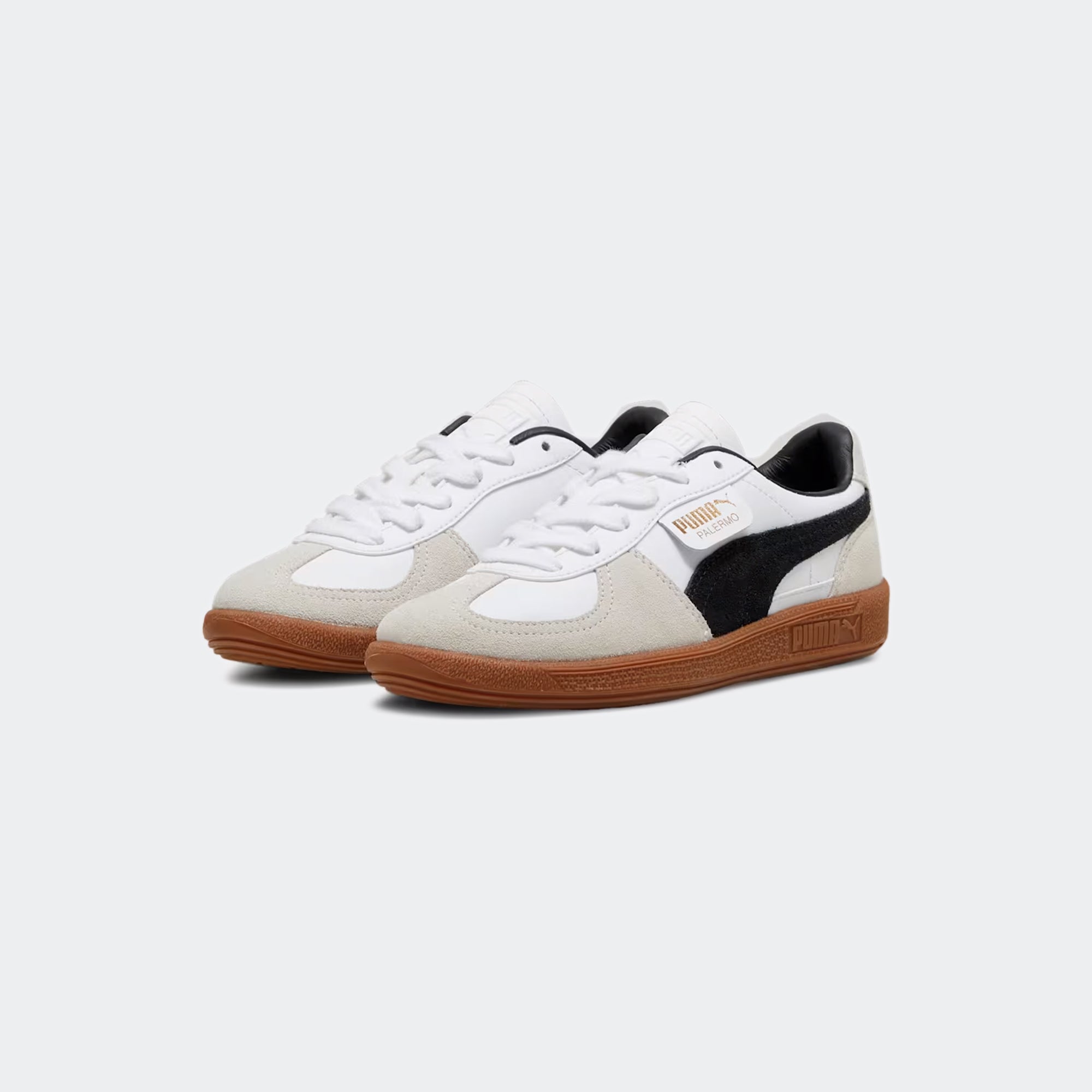 Kids PUMA Palermo Leather Shoes White