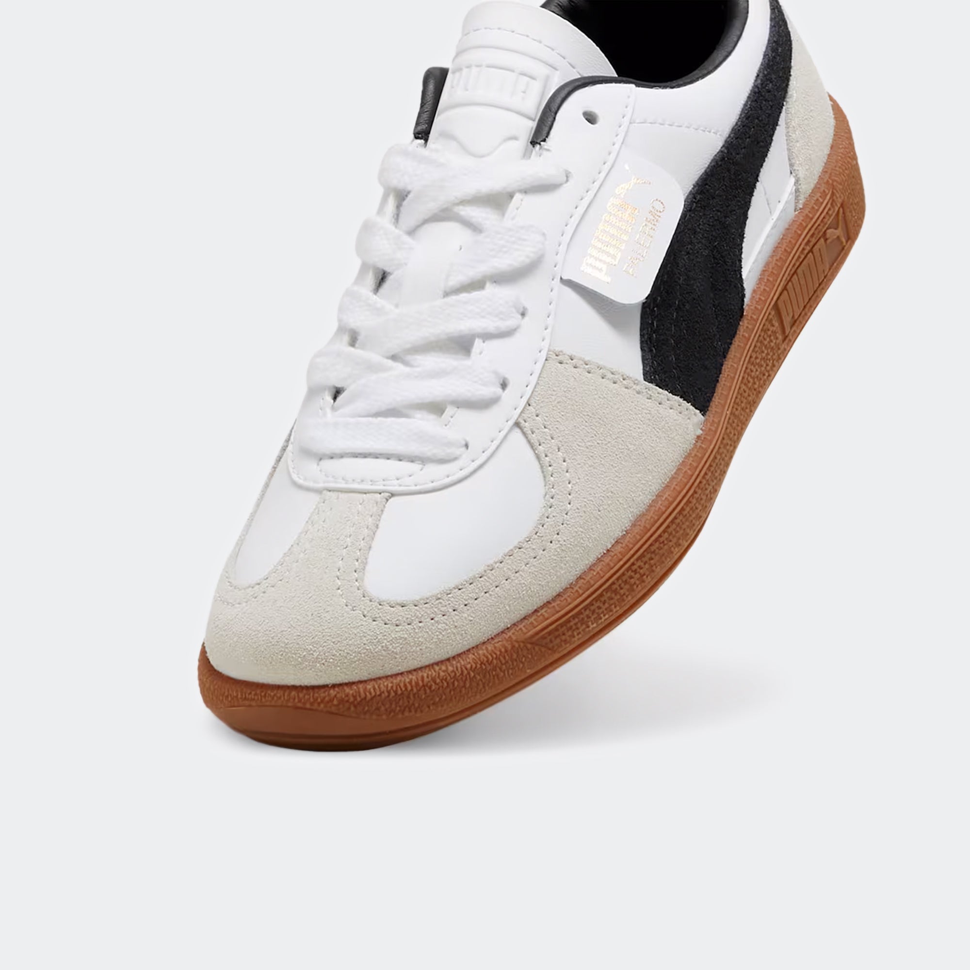 Kids PUMA Palermo Leather Shoes White