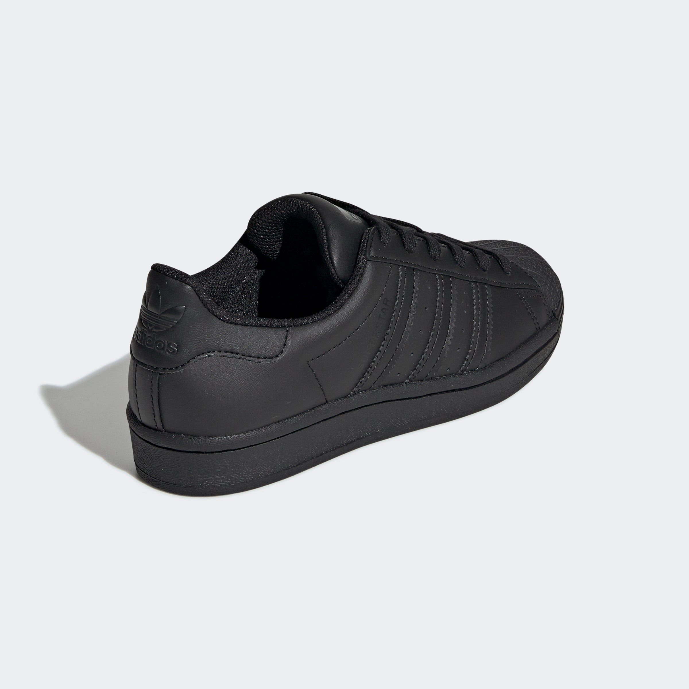Big Kids adidas Originals Superstar Shoes Triple Black
