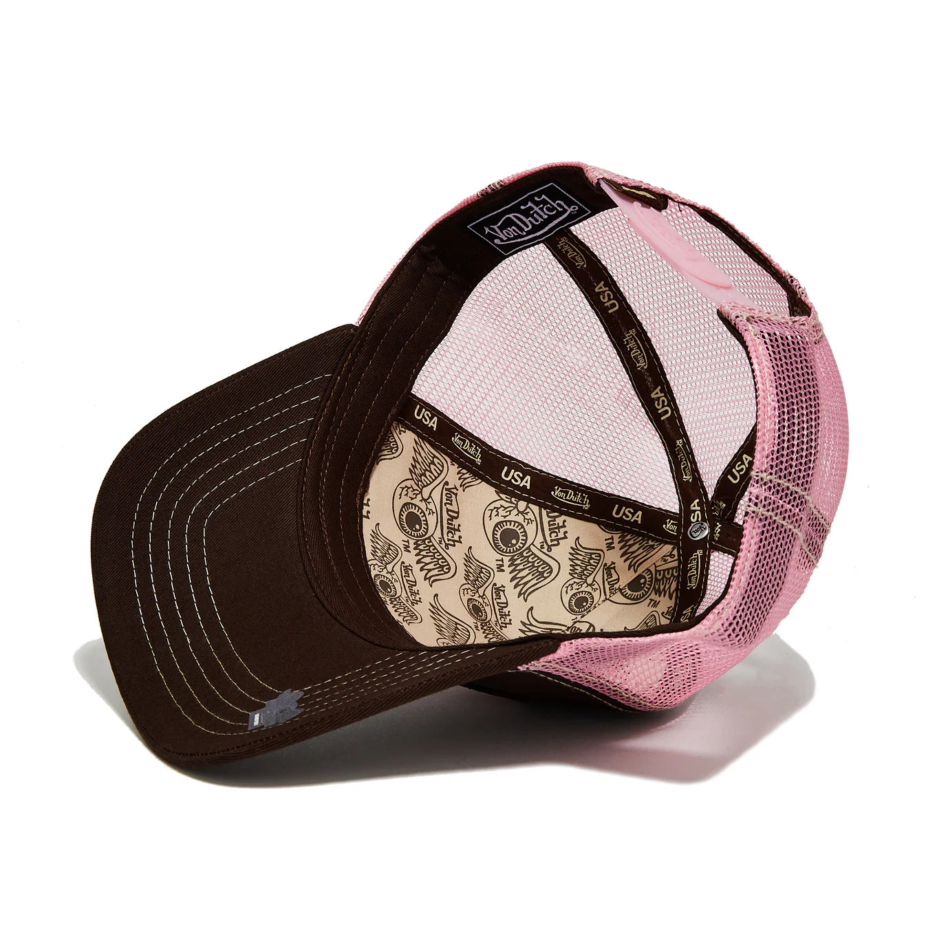 Von Dutch Brown & Pink Classic Trucker Hat