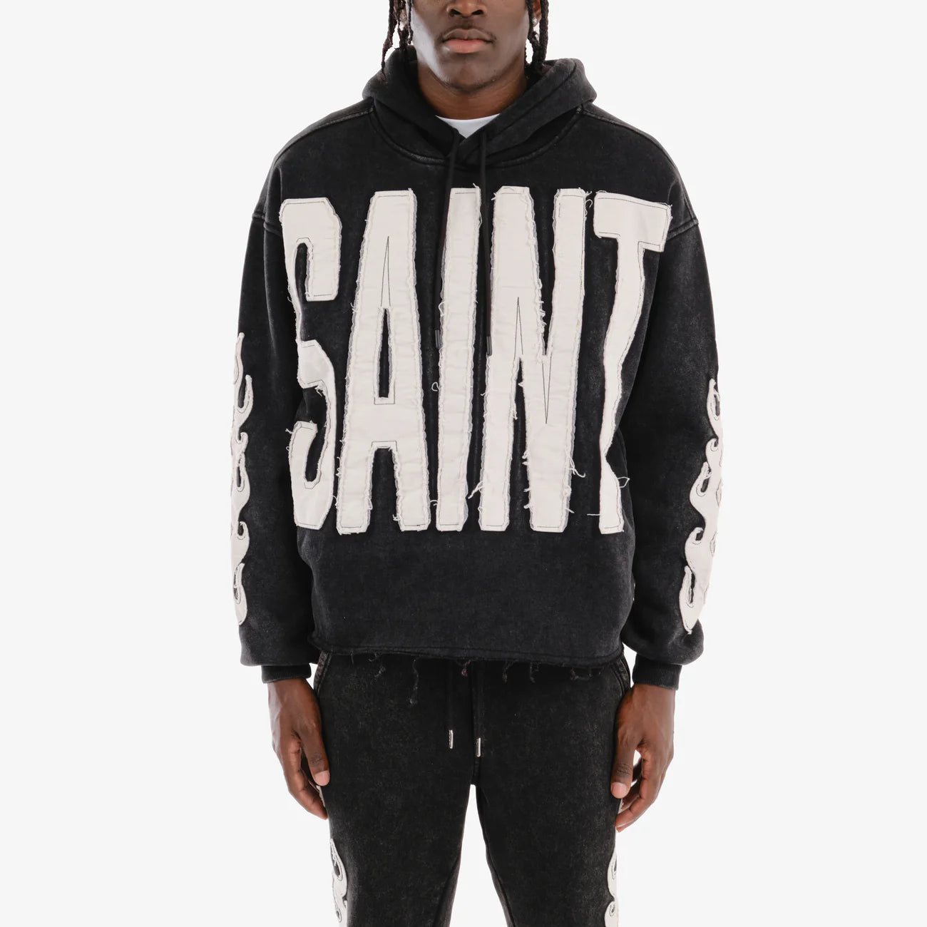 Men's Copper Rivet Saint Hoodie Black