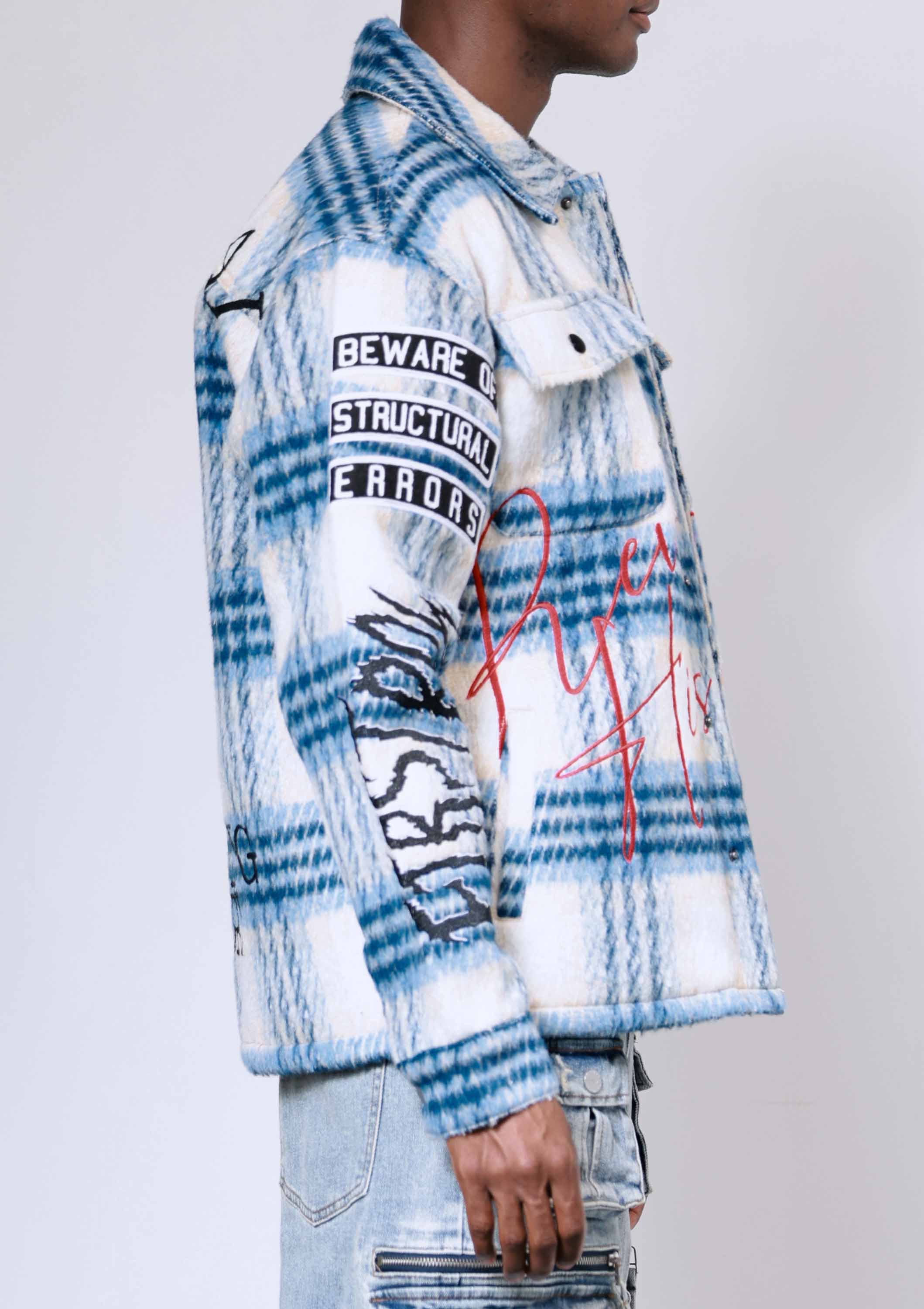 Men's First Row Ancestral Call Shacket Blue