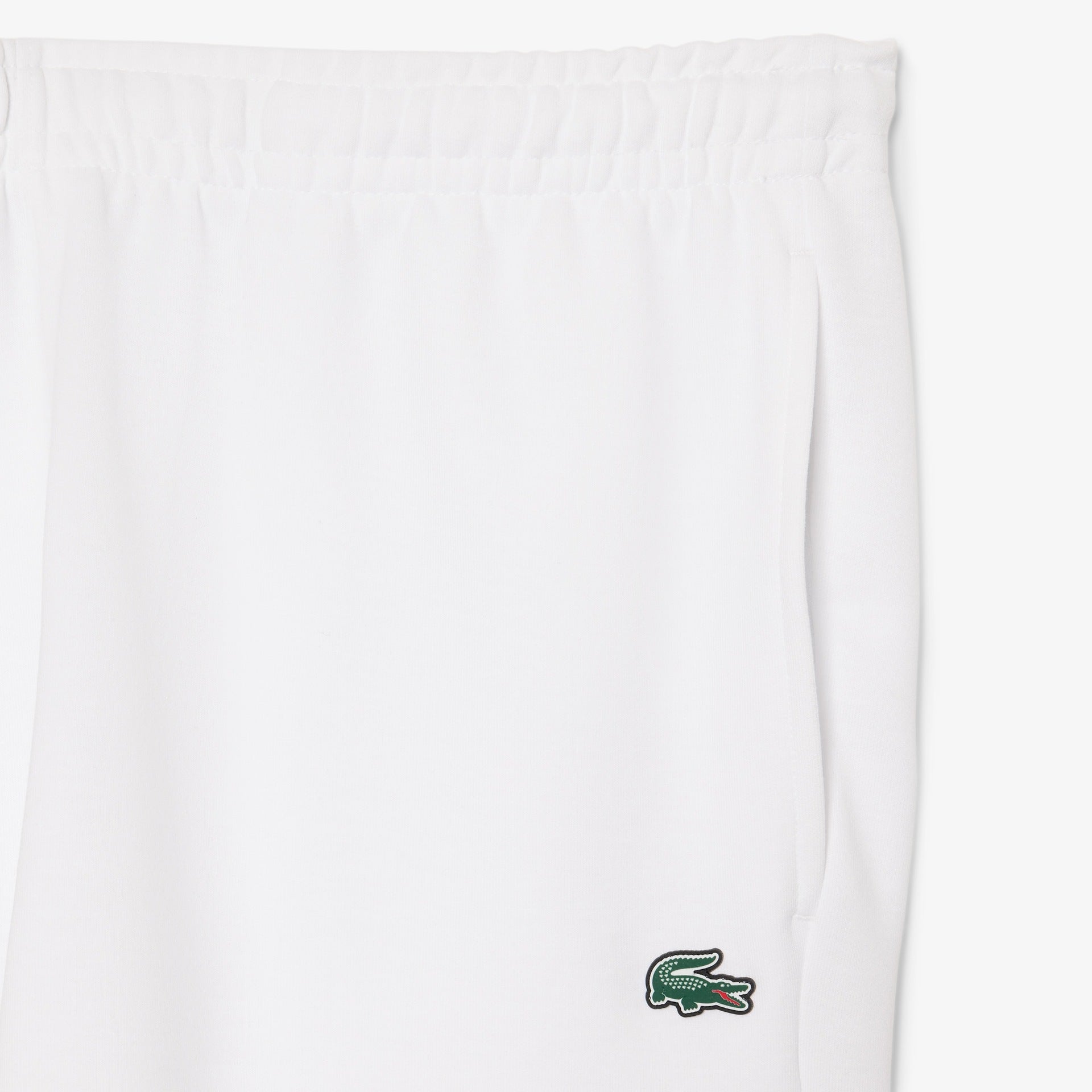Men's Lacoste Fleece Big Croc Print Shorts White