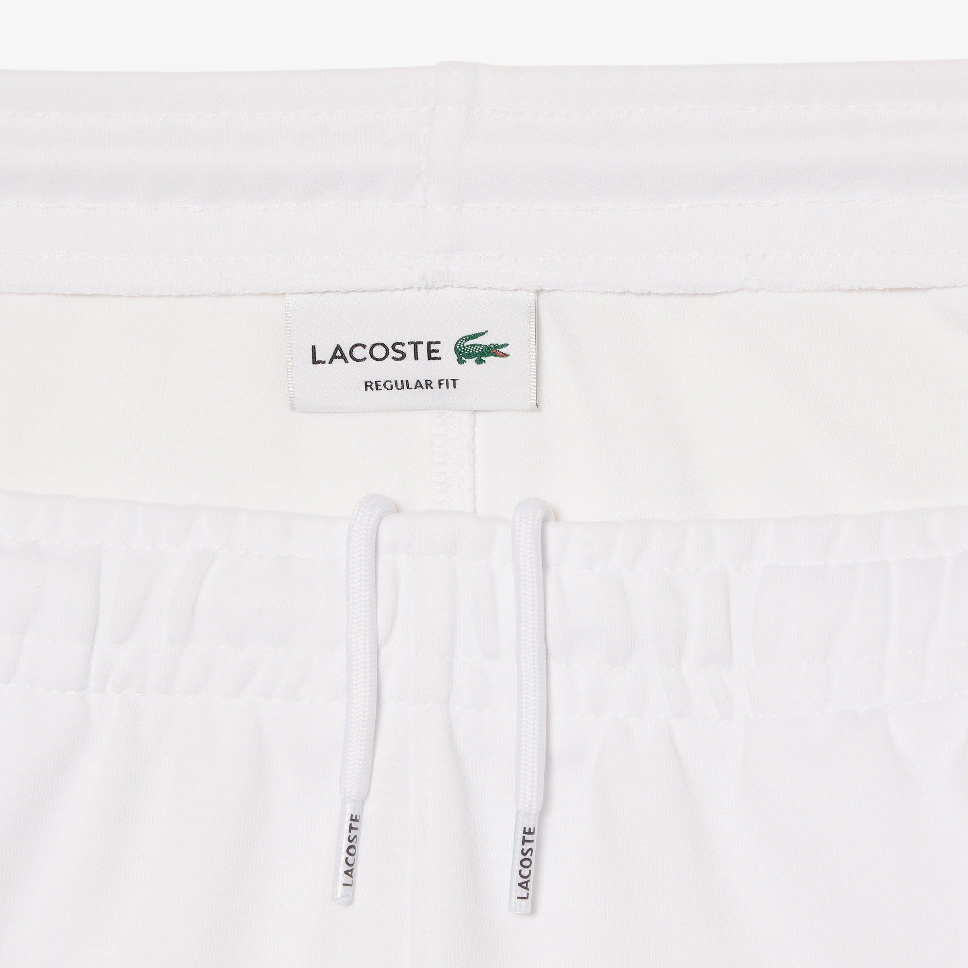Men's Lacoste Fleece Big Croc Print Shorts White
