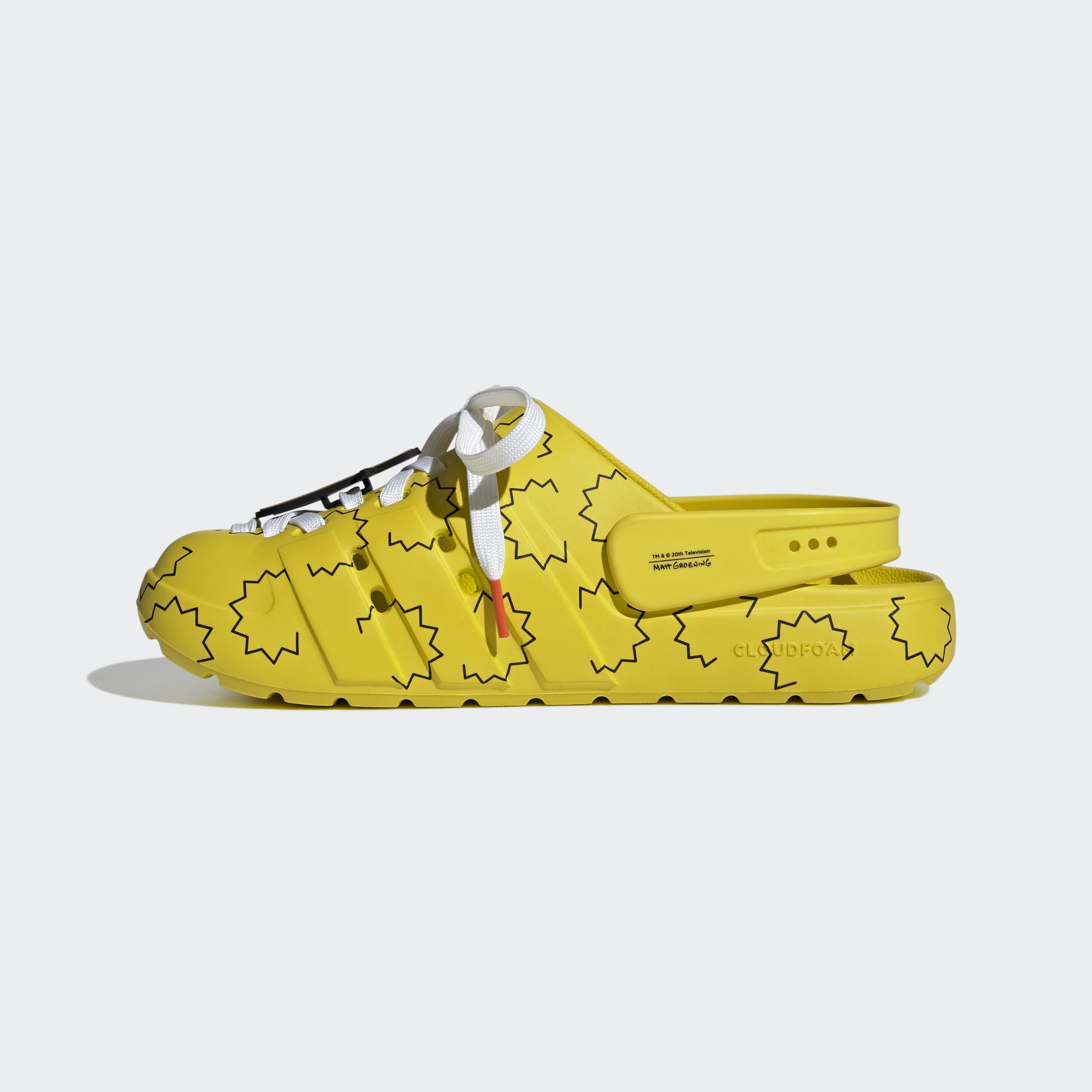 Men's adidas Originals Adilette Clog Simpson Yellow