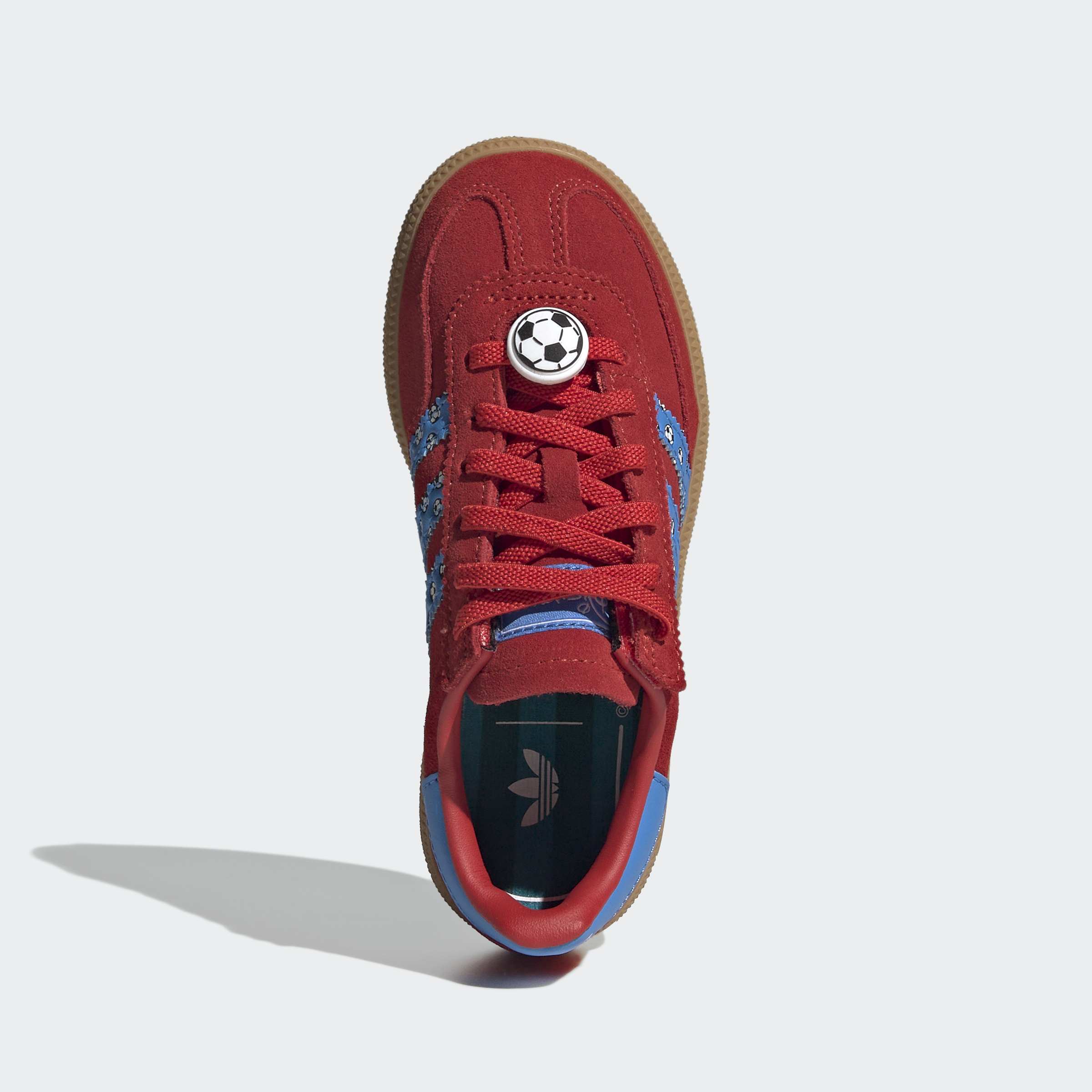 Little Kids adidas Originals Handball Spezial Comfort Closure Elastic Lace Shoes Red