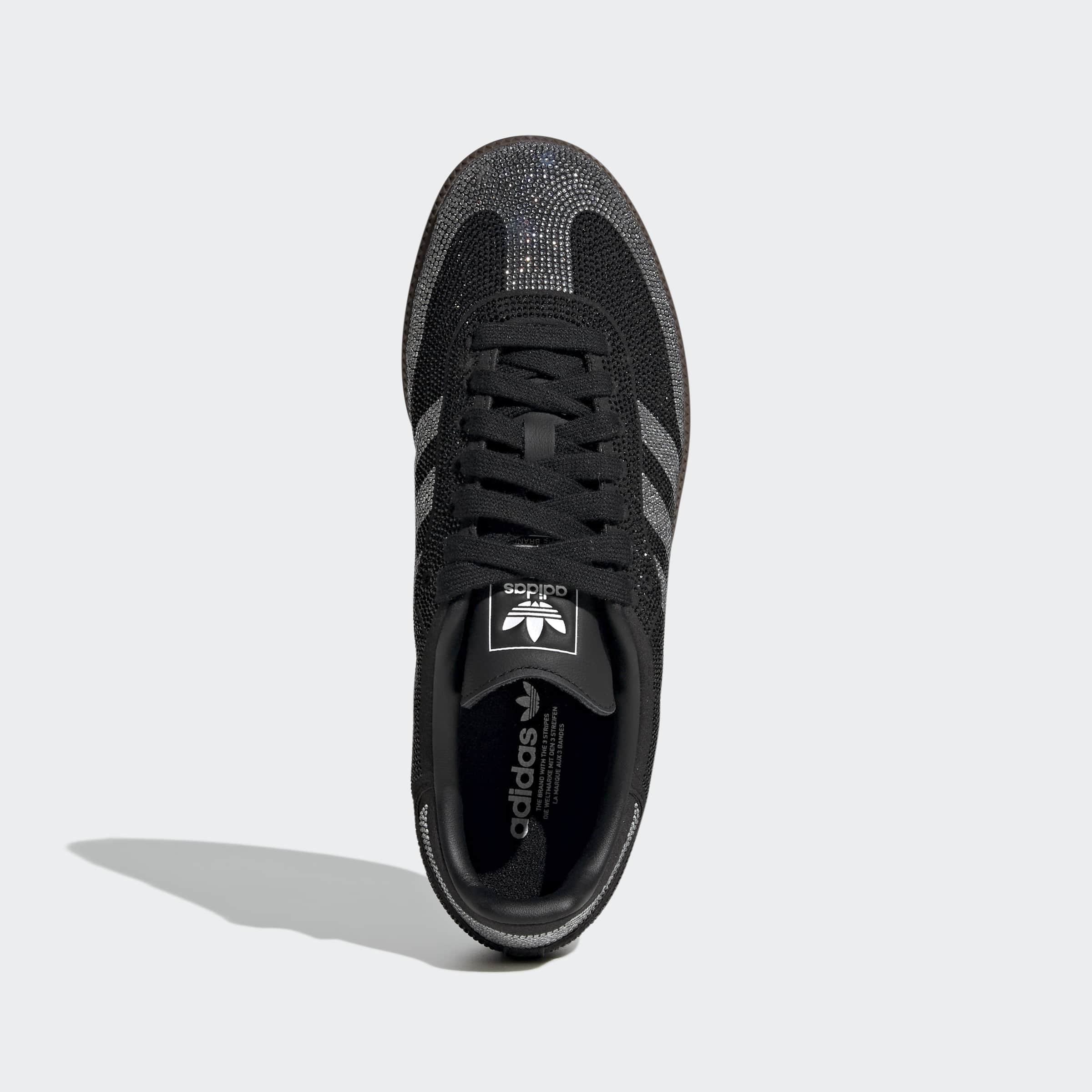 Women's adidas Originals Samba OG Shoes Black Rhinestone