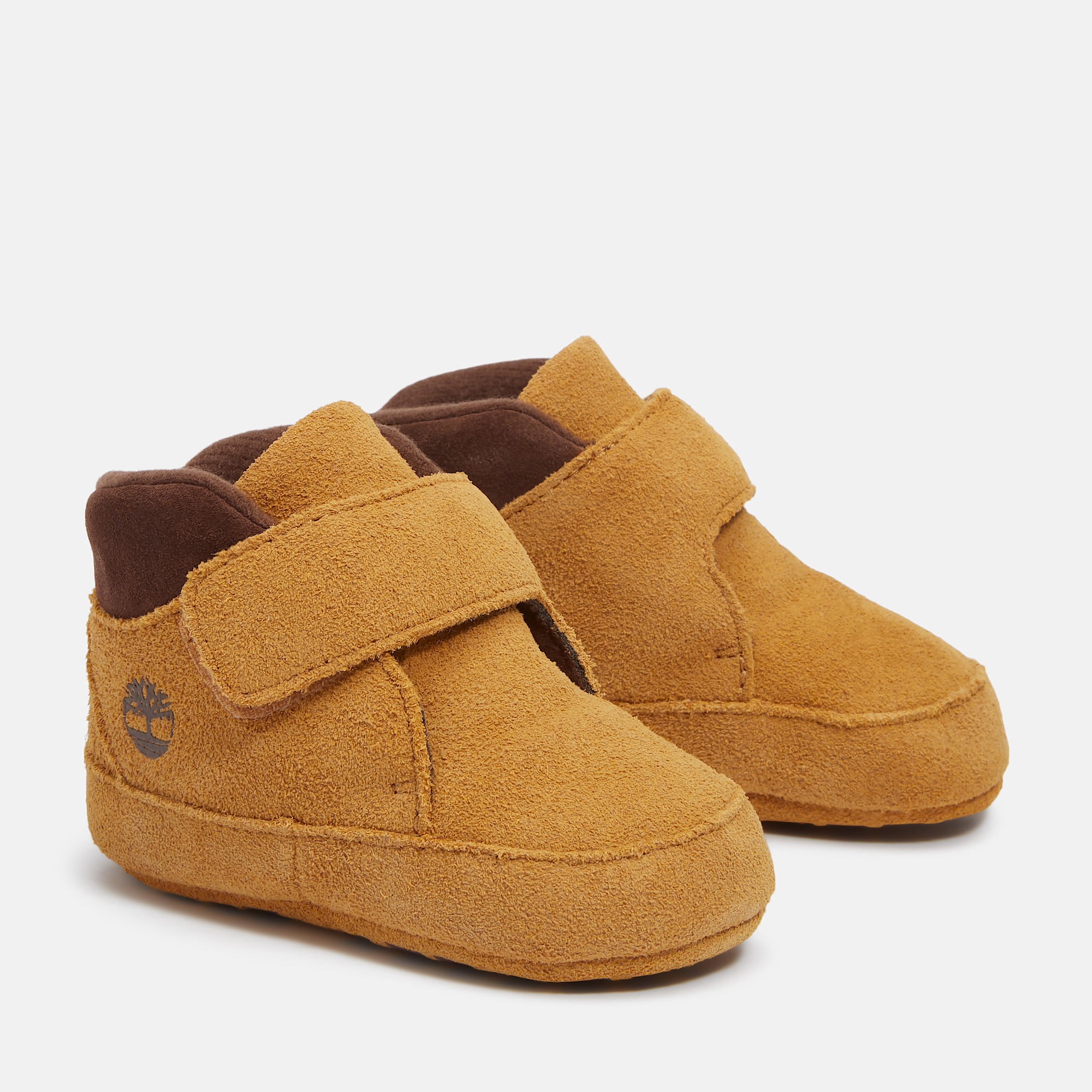 Infant Timberland Crib Bootie Mid Hook-and-Loop Boot Wheat Suede