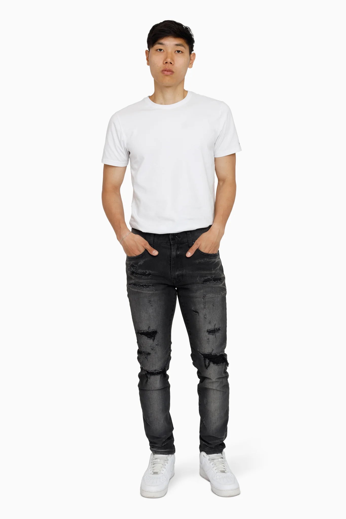 Men's Smoke Rise Vintage Washed Jeans Kuma Black
