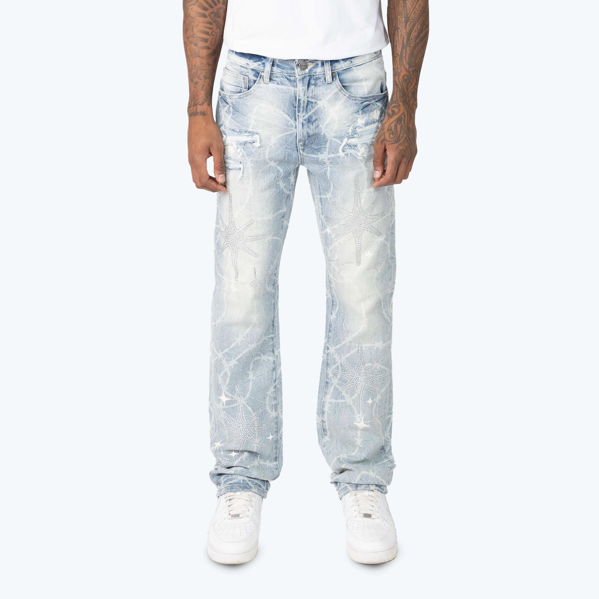 Men's Smoke Rise Long Straight Dystopia Jeans Cobra Blue