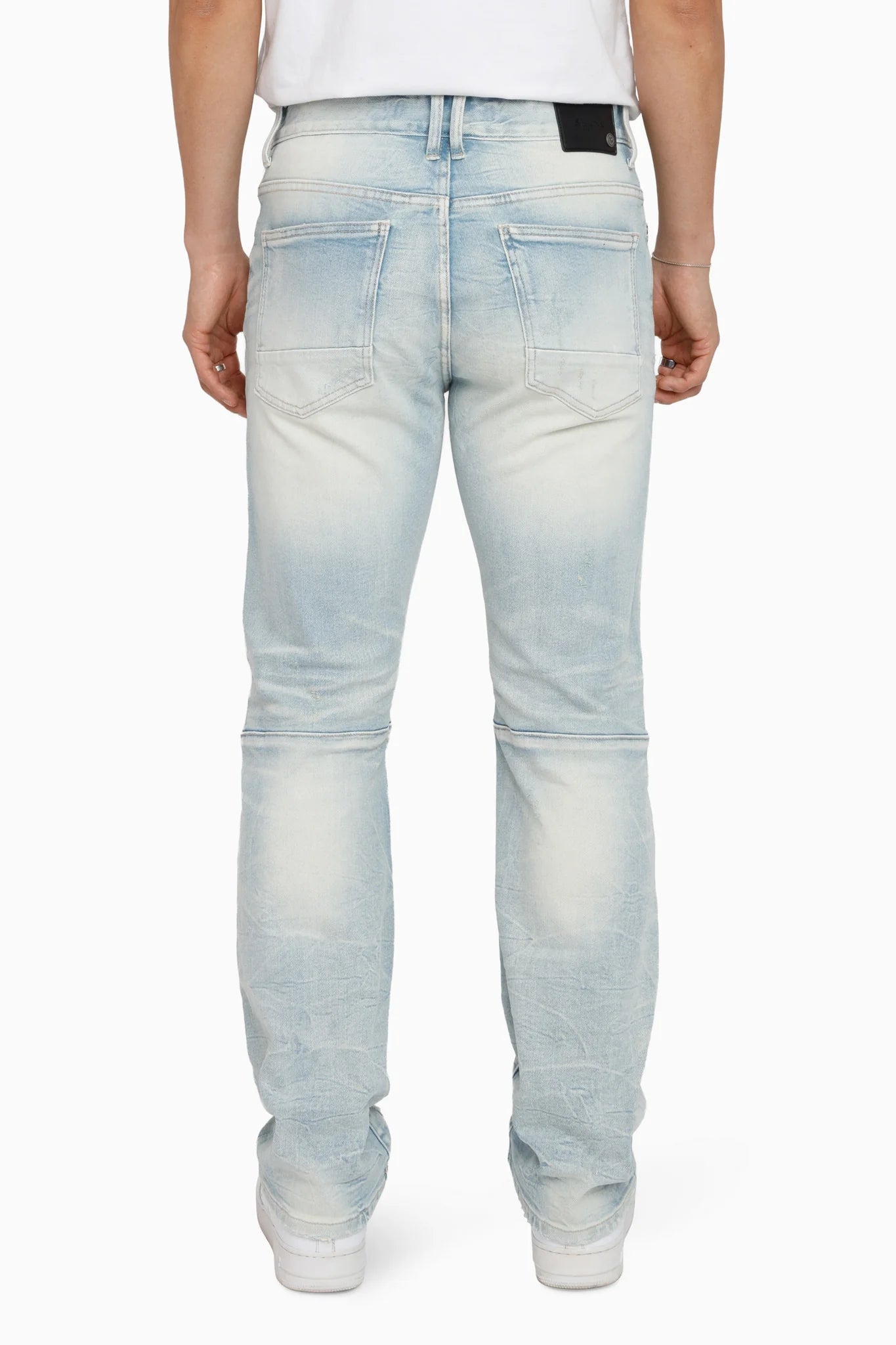 Men's Smoke Rise Heavy Whisker Effect Jeans Lily Blue